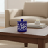 Blue Pottery Jar with Lid - Blue