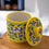 Blue Pottery Jar with Lid