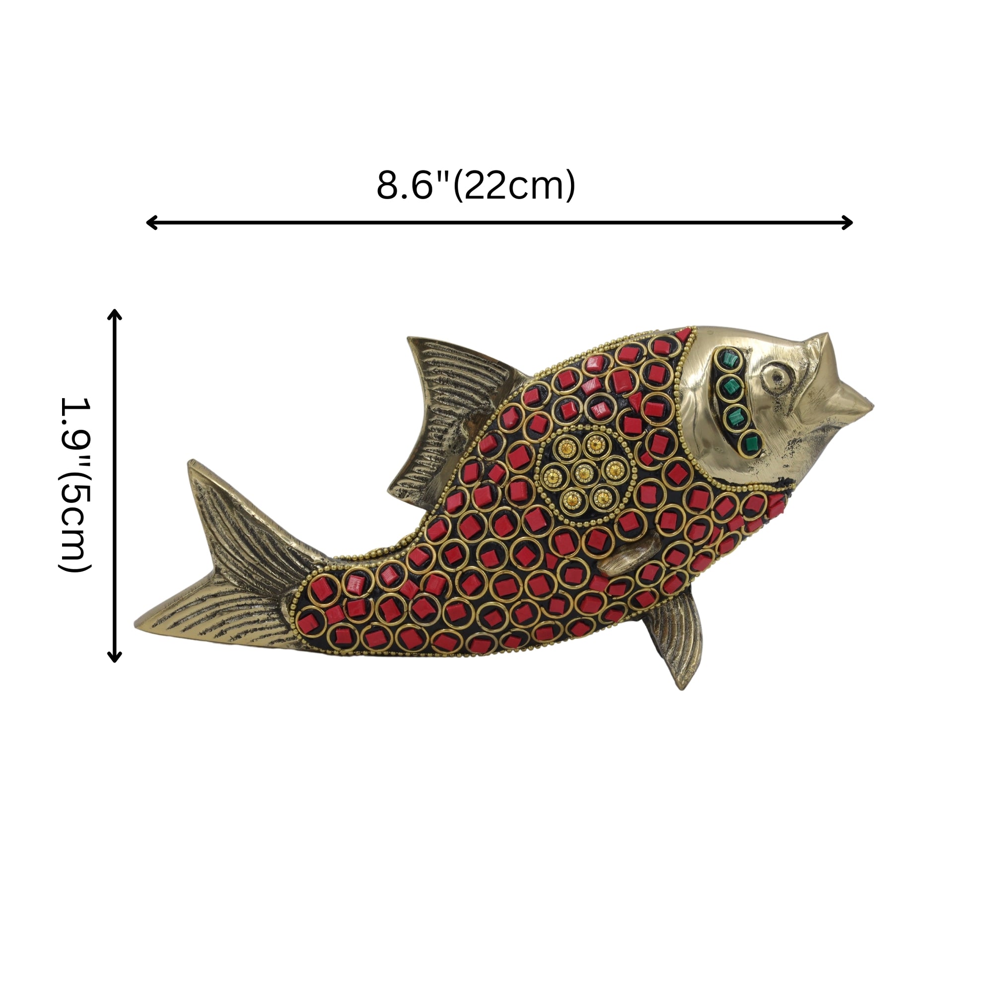 Brass Fish Showpiece for Prosperity – Vastu Decor Item – Natriel