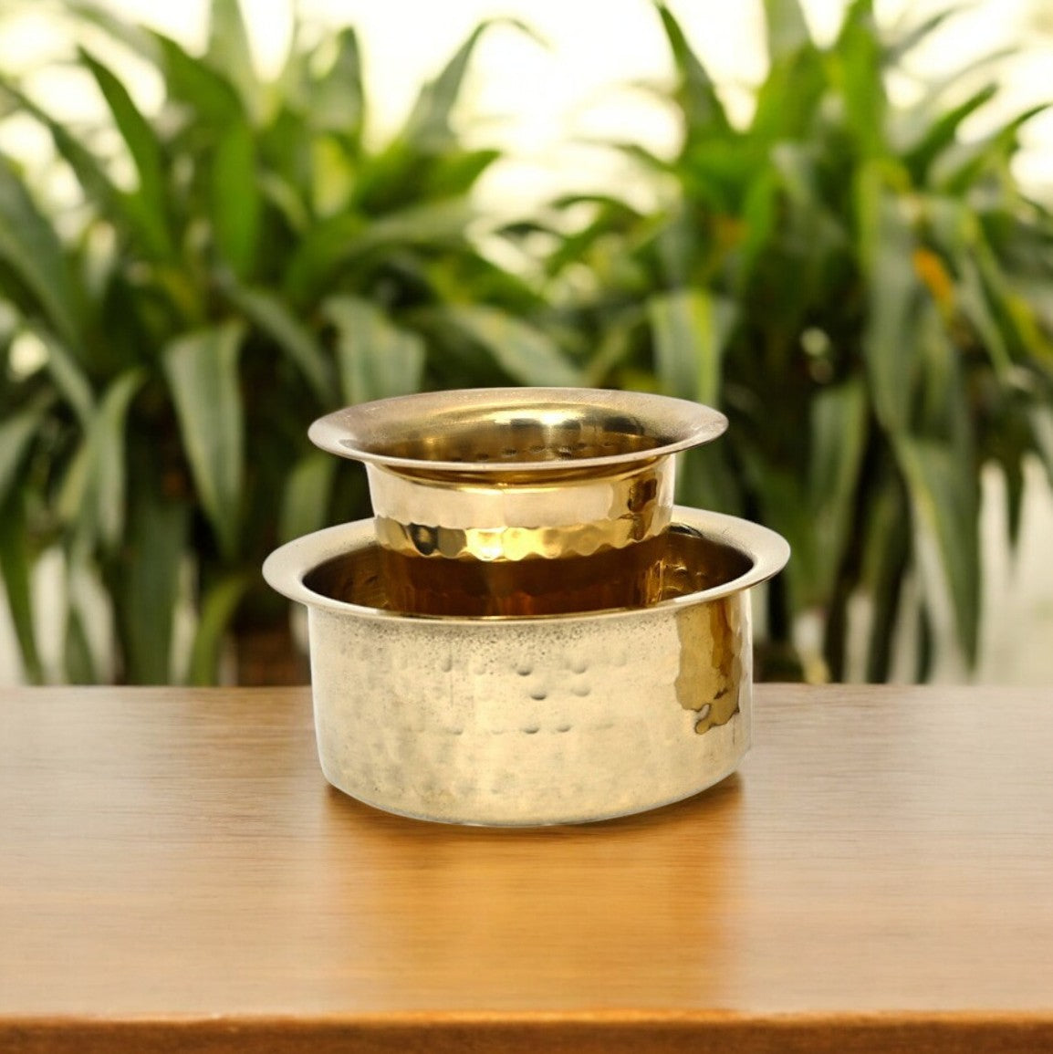 Brass Glossy Dabara set with Tumbler