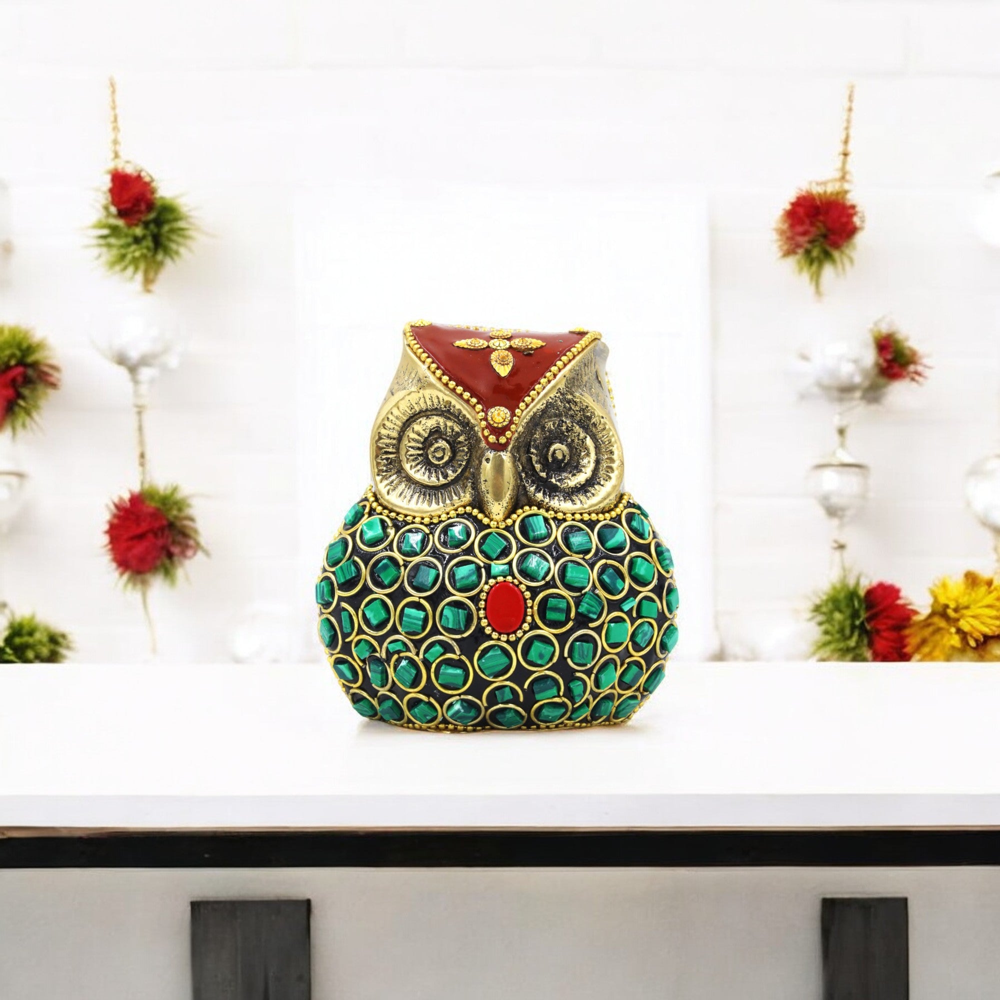 Brass Owl Statue for Good luck
