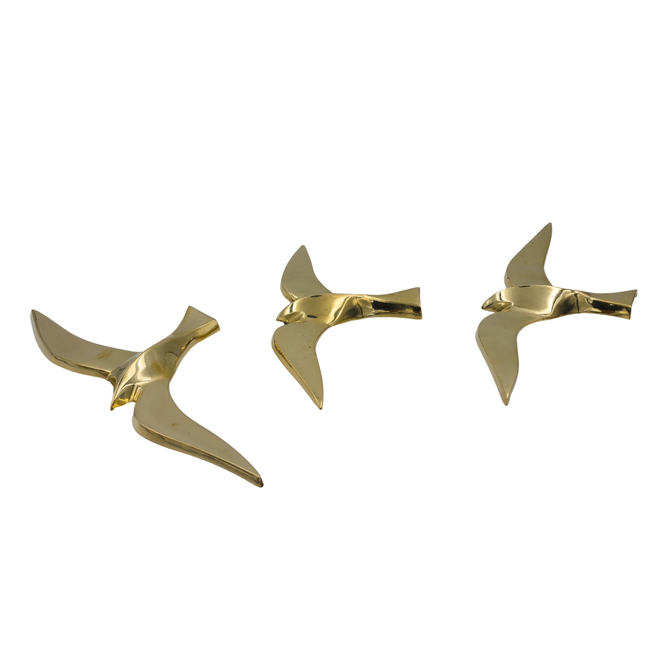 Brass flying birds-Set of 3