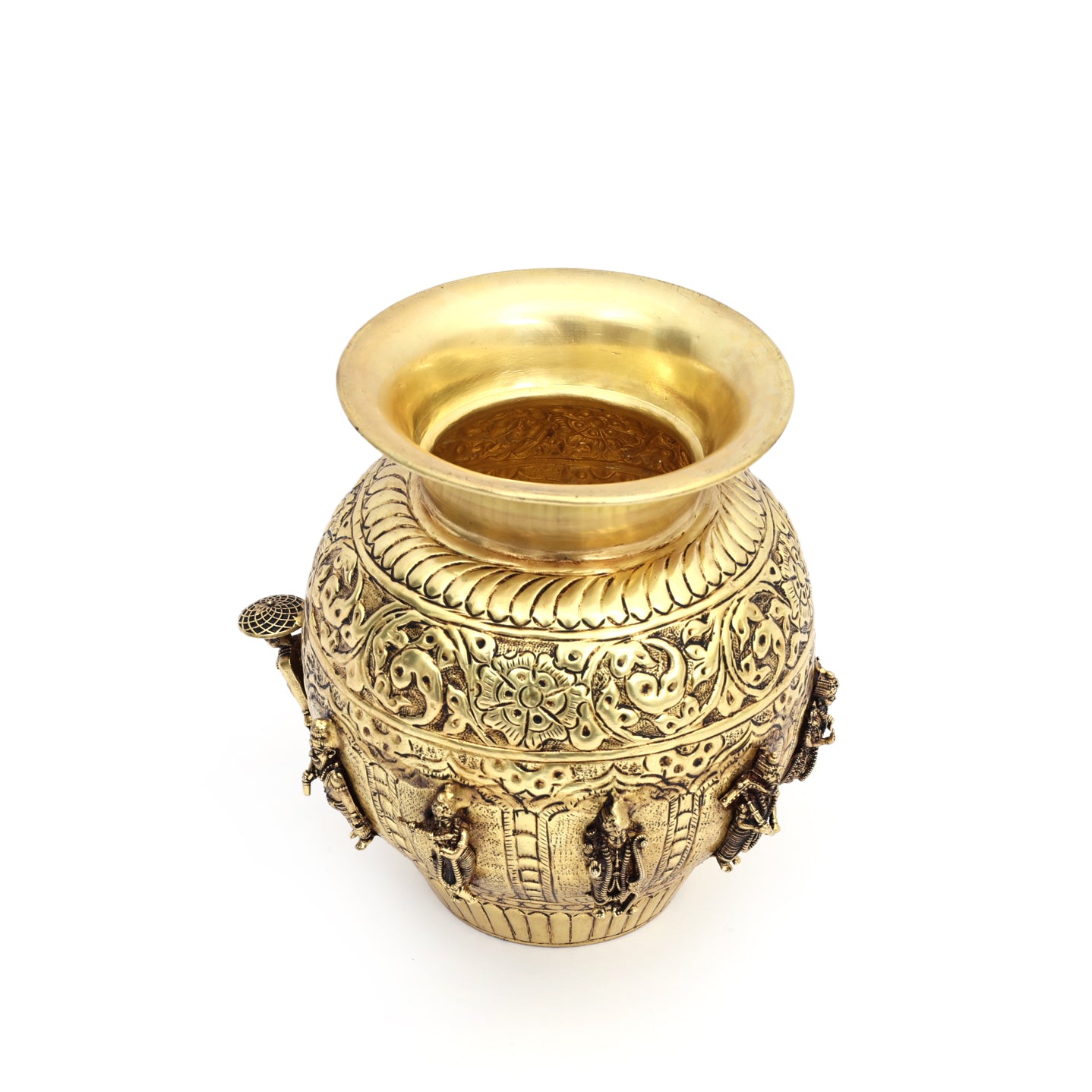Brass handcrafted Ashtalakshmi Pooja Kalash