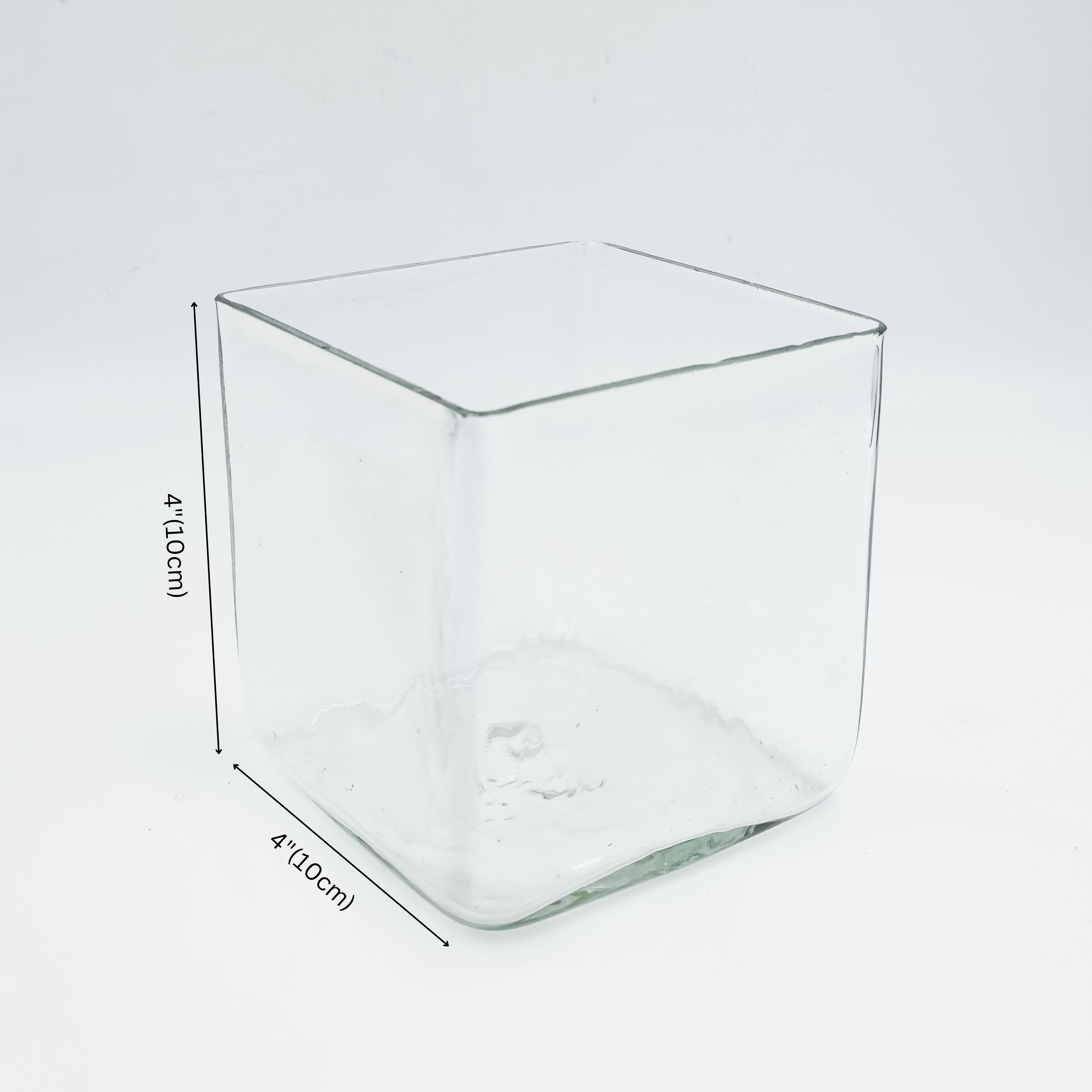 Chic Decorative Glass Square Flower Vase – Stylish Centerpiece for Any Space