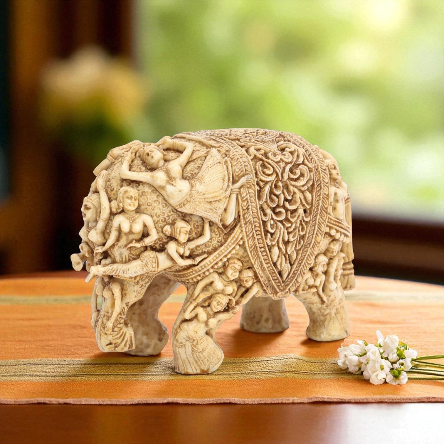 Culture Marble Elephant Figurine– Lady Elephant structure