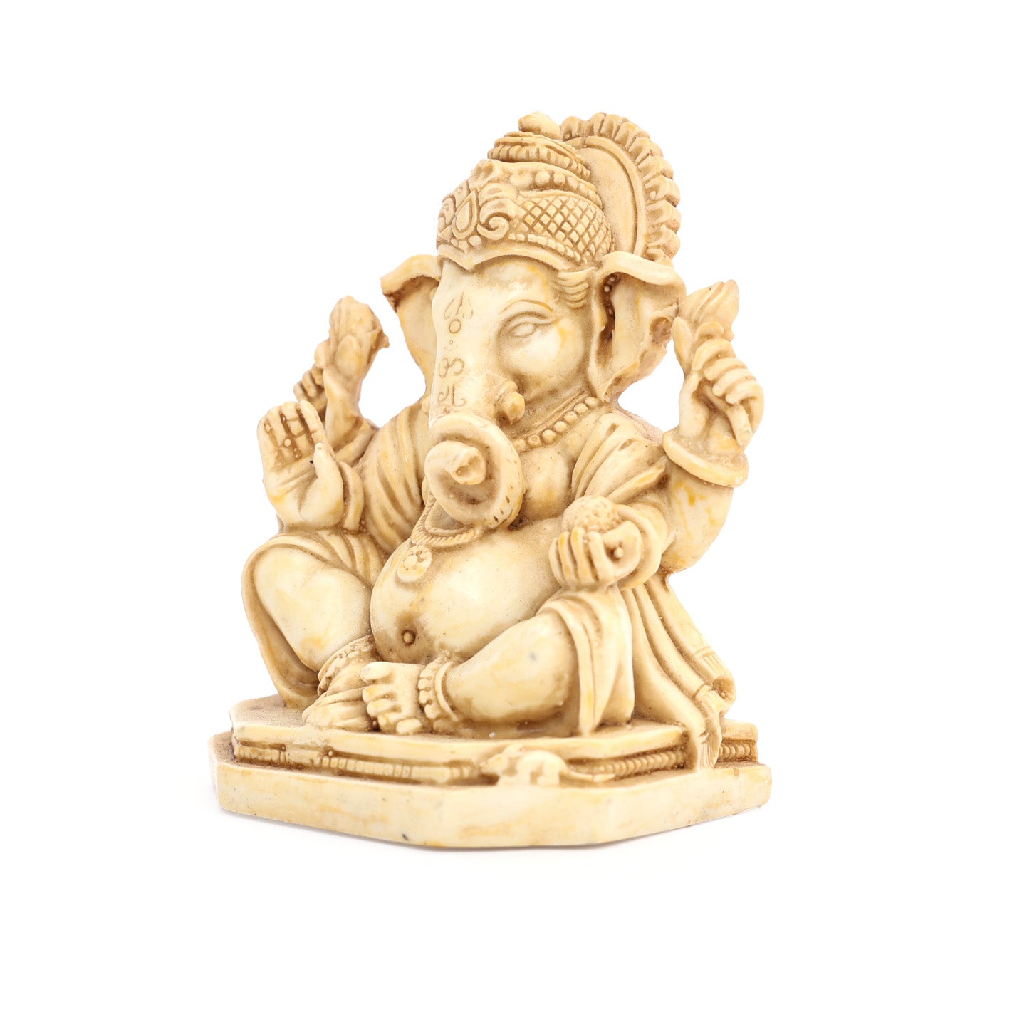 Cultured Marble Seated Ganesha