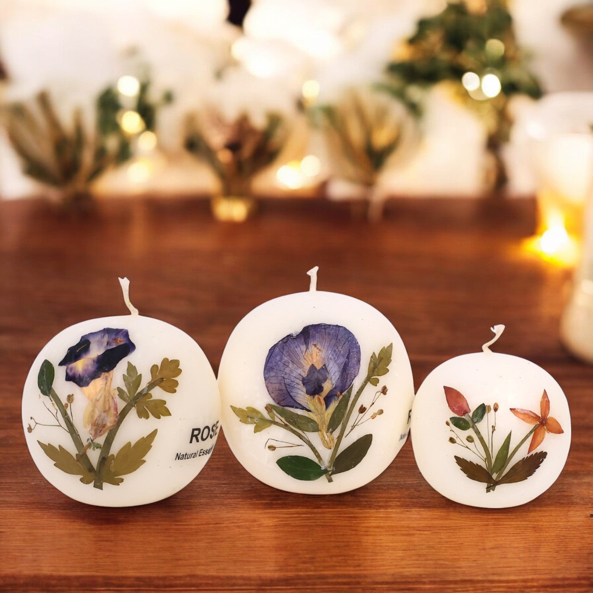 Eco-Friendly Soy Wax Scented Ball Candles- Set of 3