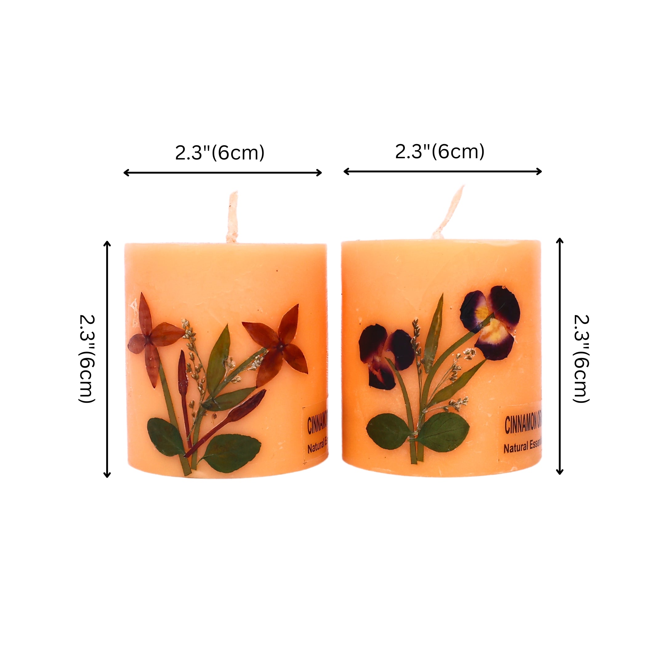 Eco-friendly Soy Wax Scented Pillar Candles