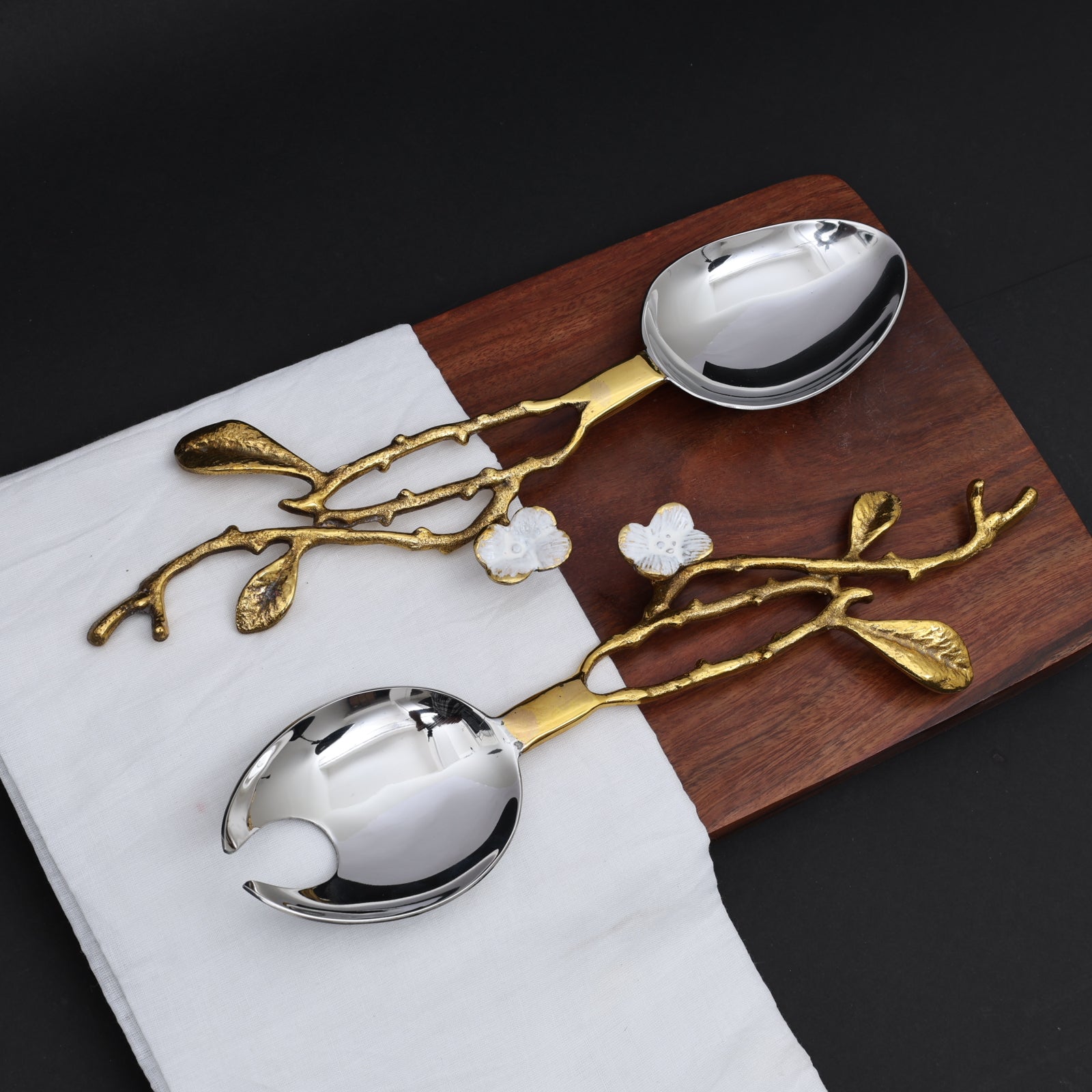 Enchanted bloom Serving spoon set (Set of 2)