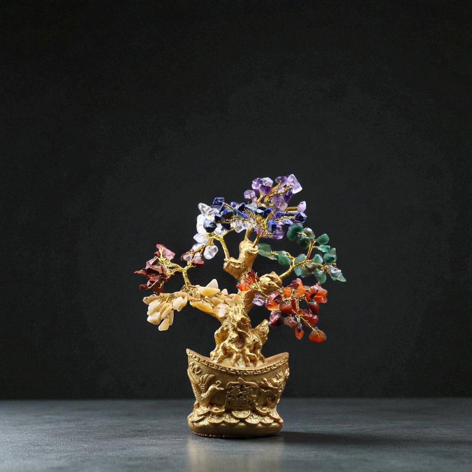 Feng Shui 7 Stone Chakra Wish Tree