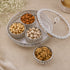 German Silver Dry Fruit Platter and Bowl Set