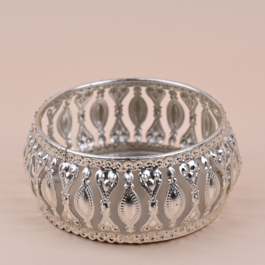 German Silver Dry Fruit Platter and Bowl Set (with Lid)