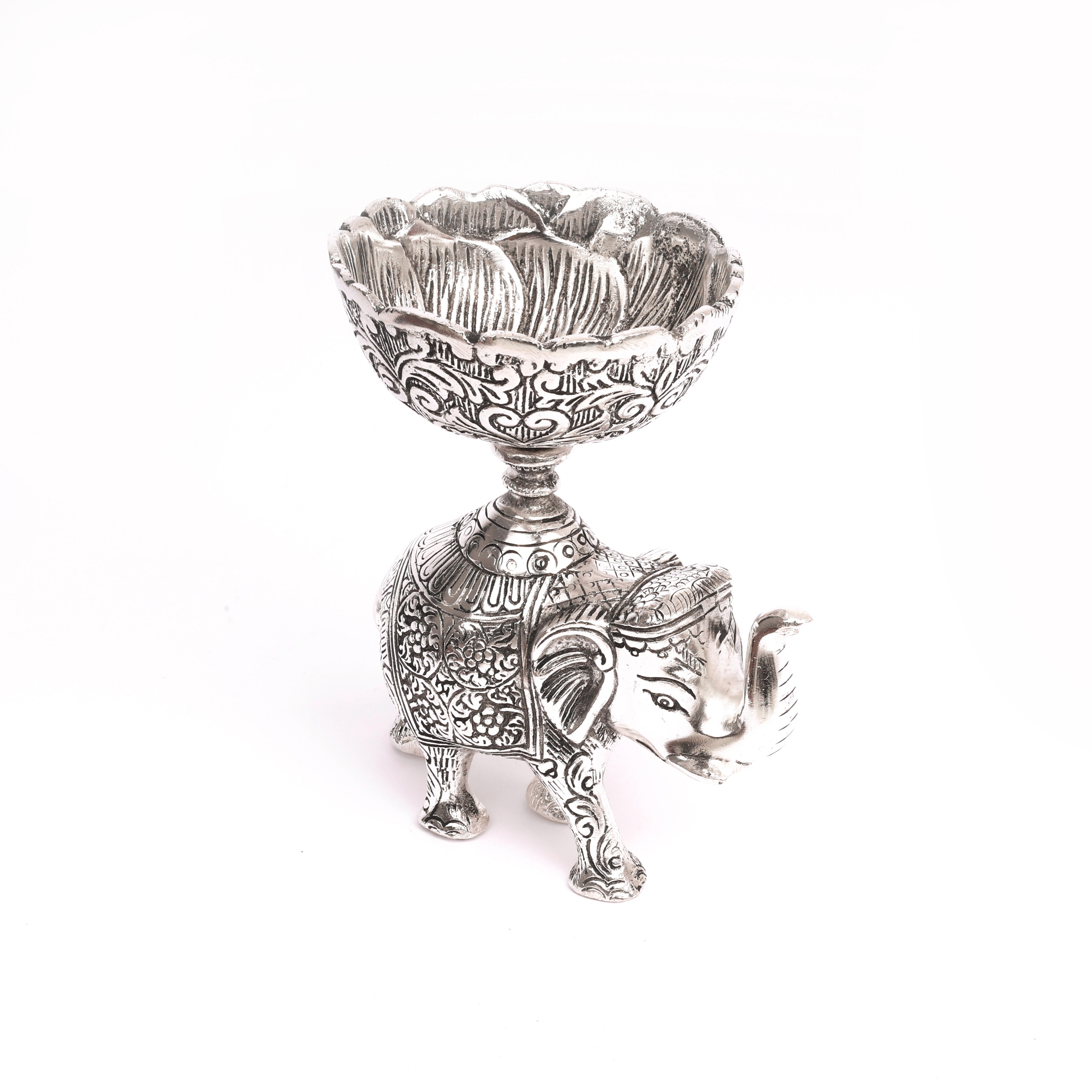 German Silver Elephant Bowl