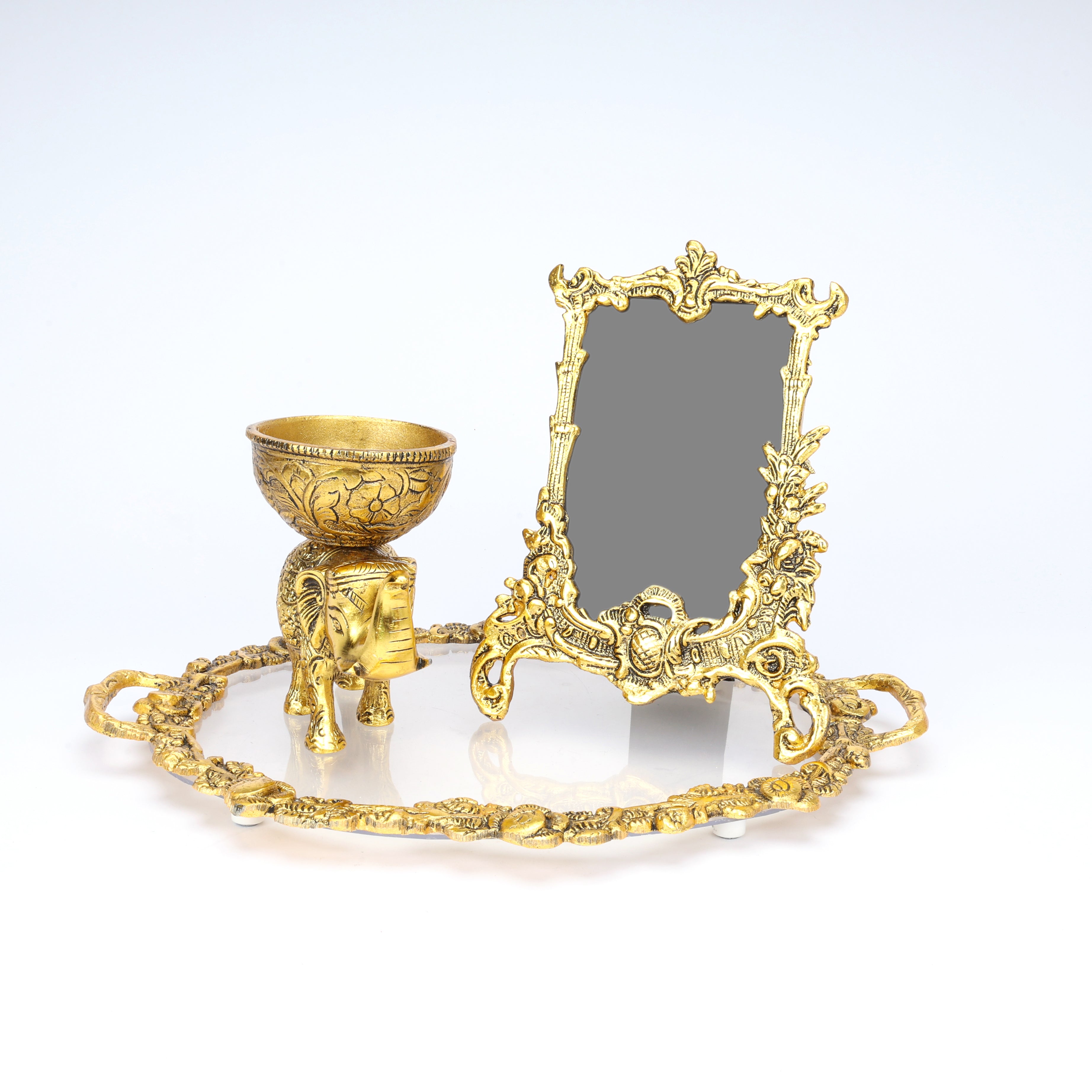 German Silver Gift Set—Golden