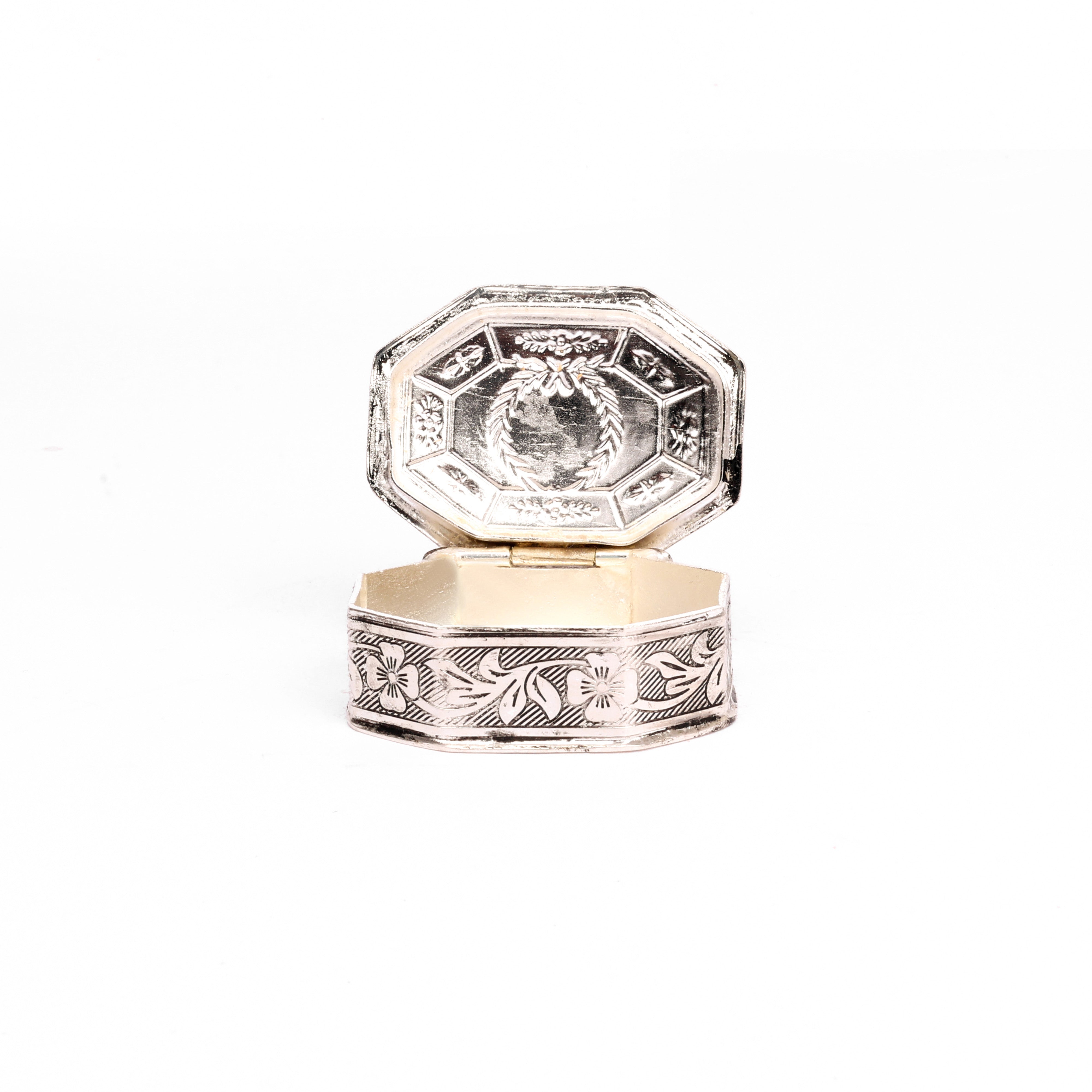 German Silver Kumkum Box