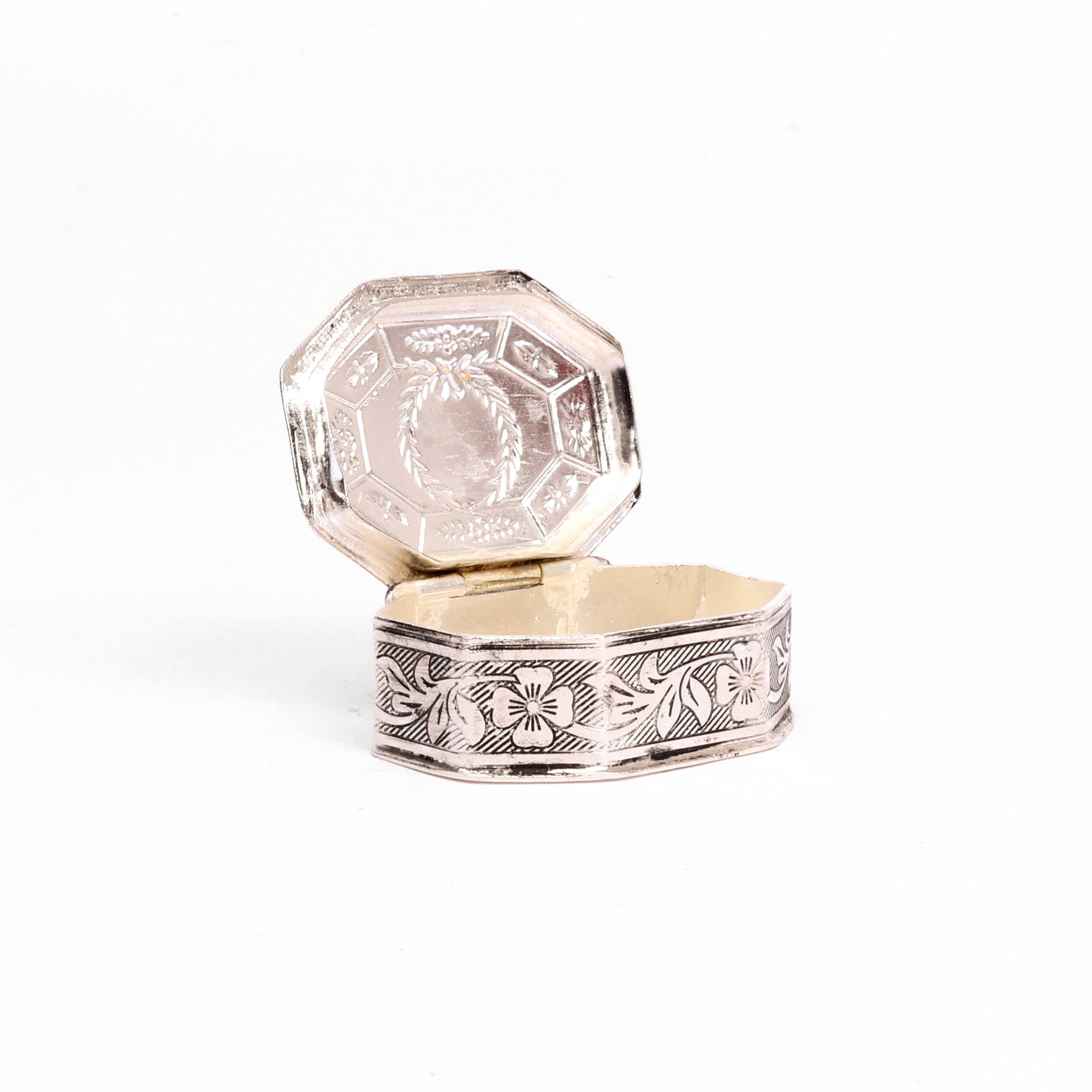 German Silver Kumkum Box