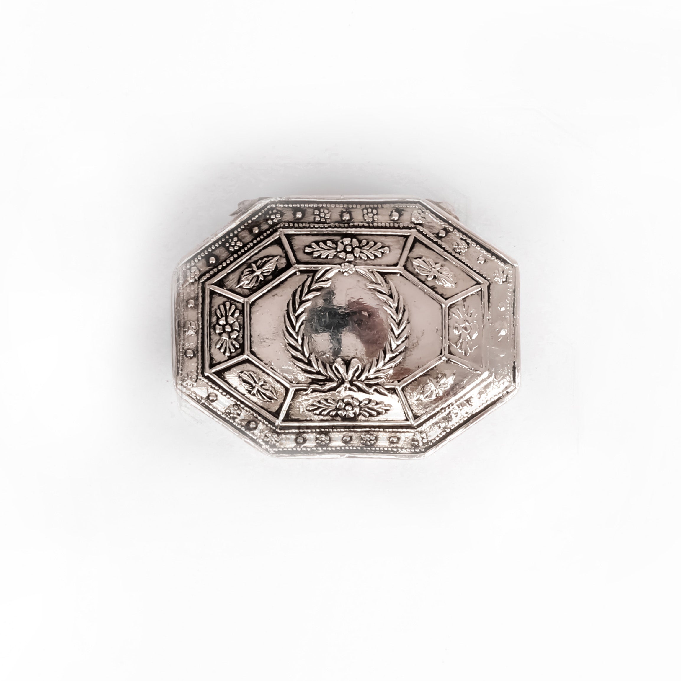 German Silver Kumkum Box