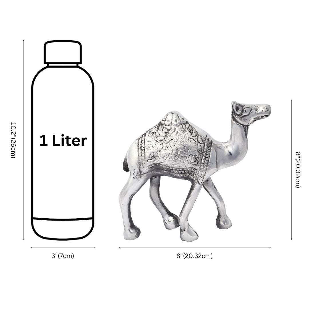 Aluminium Camel Figurine for Home Decor