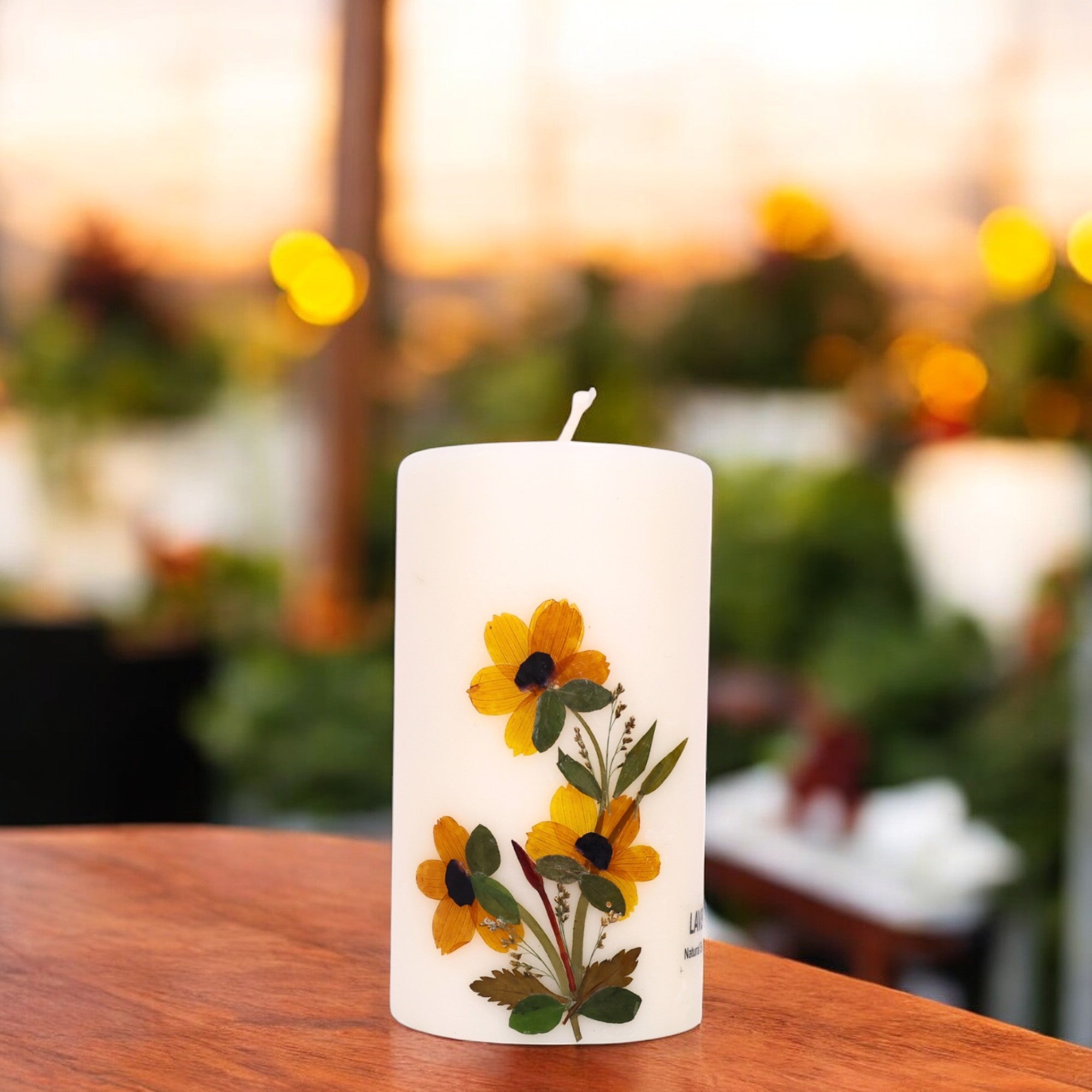 Eco-Friendly Soy Wax Scented Pillar Candle