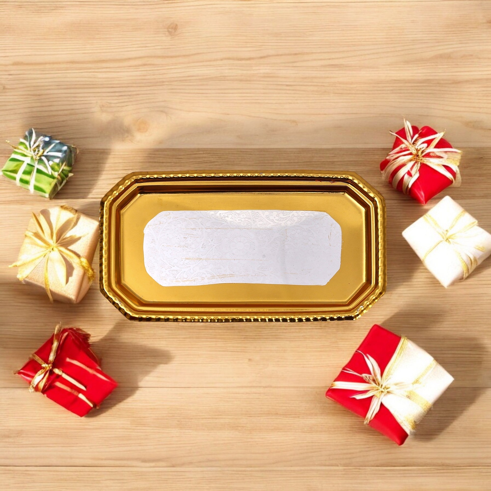 Handcrafted Aluminium Tray for Home Décor