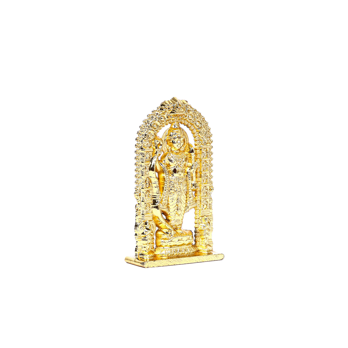 Gold Finish Handcrafted Brass Ram Figurine - Spiritual Home Décor – Natriel