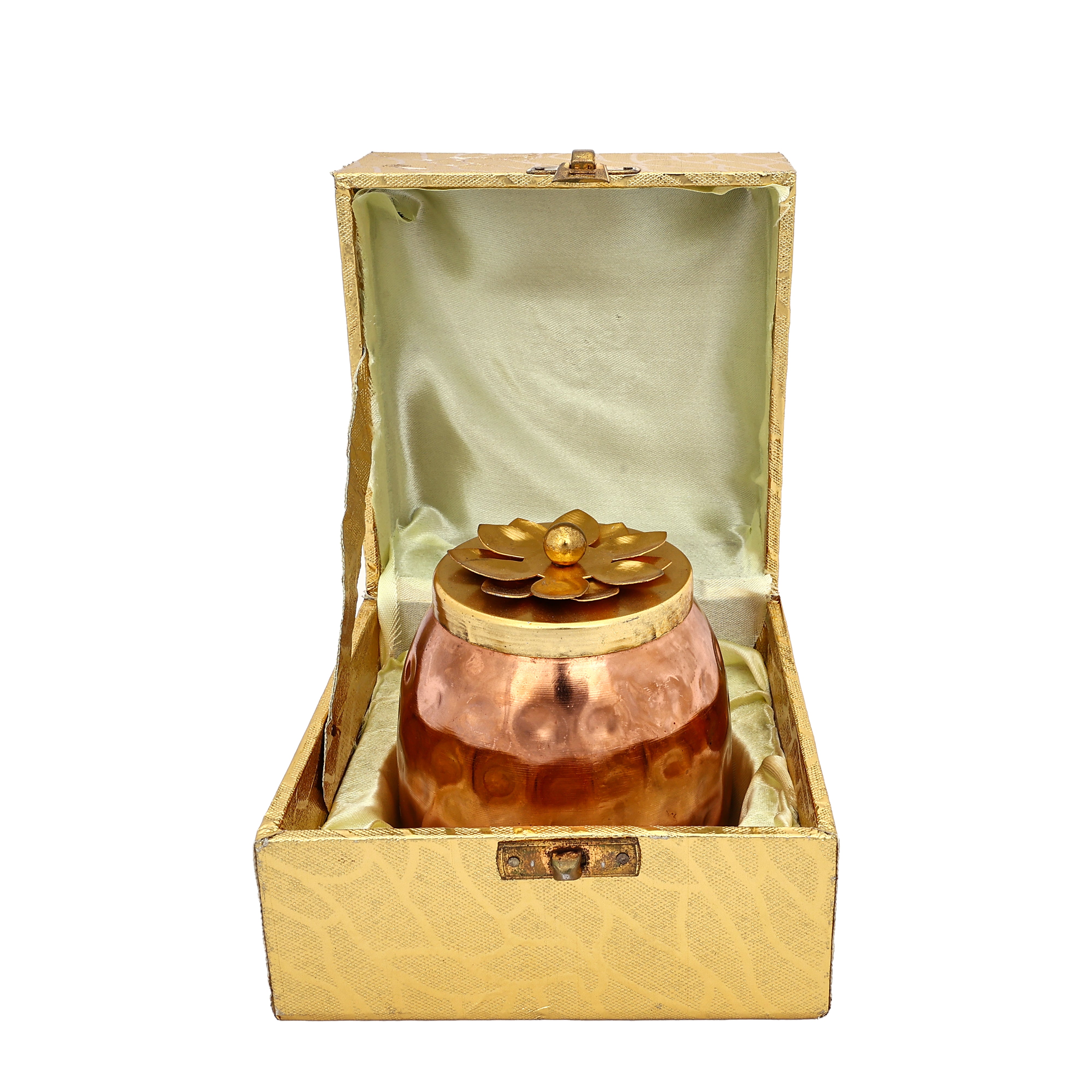 Handcrafted Copper Jar with Lid