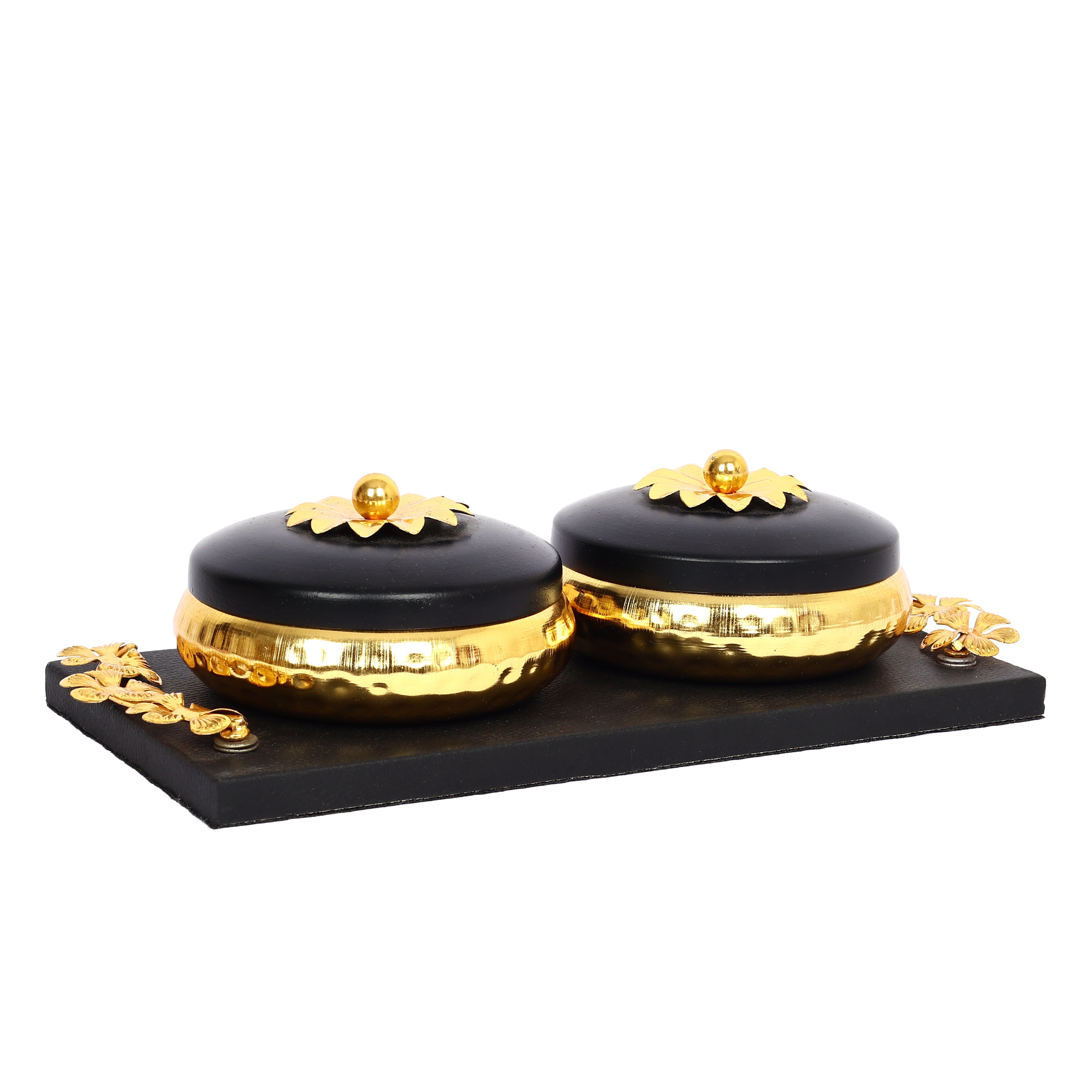 Handcrafted Decorative Bowl Set with Tray