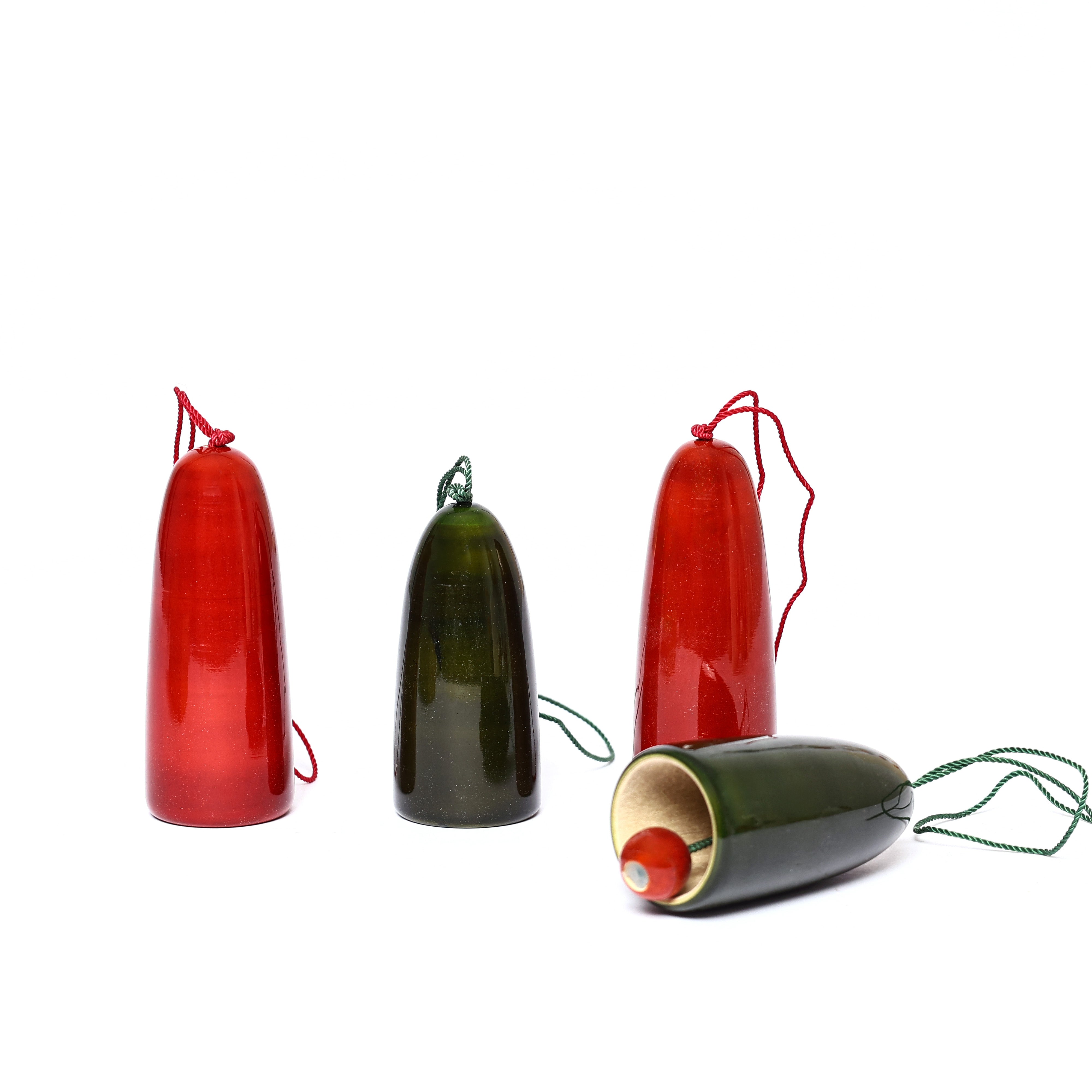 Handcrafted Eco-friendly Wood Chimes for Christmas Tree Decor