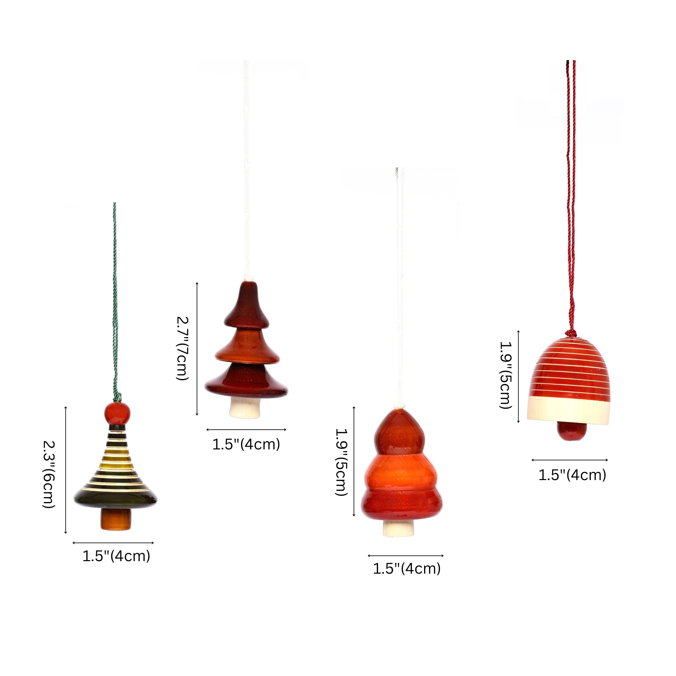 Handcrafted Eco-friendly Wooden Hangings for Christmas Decor