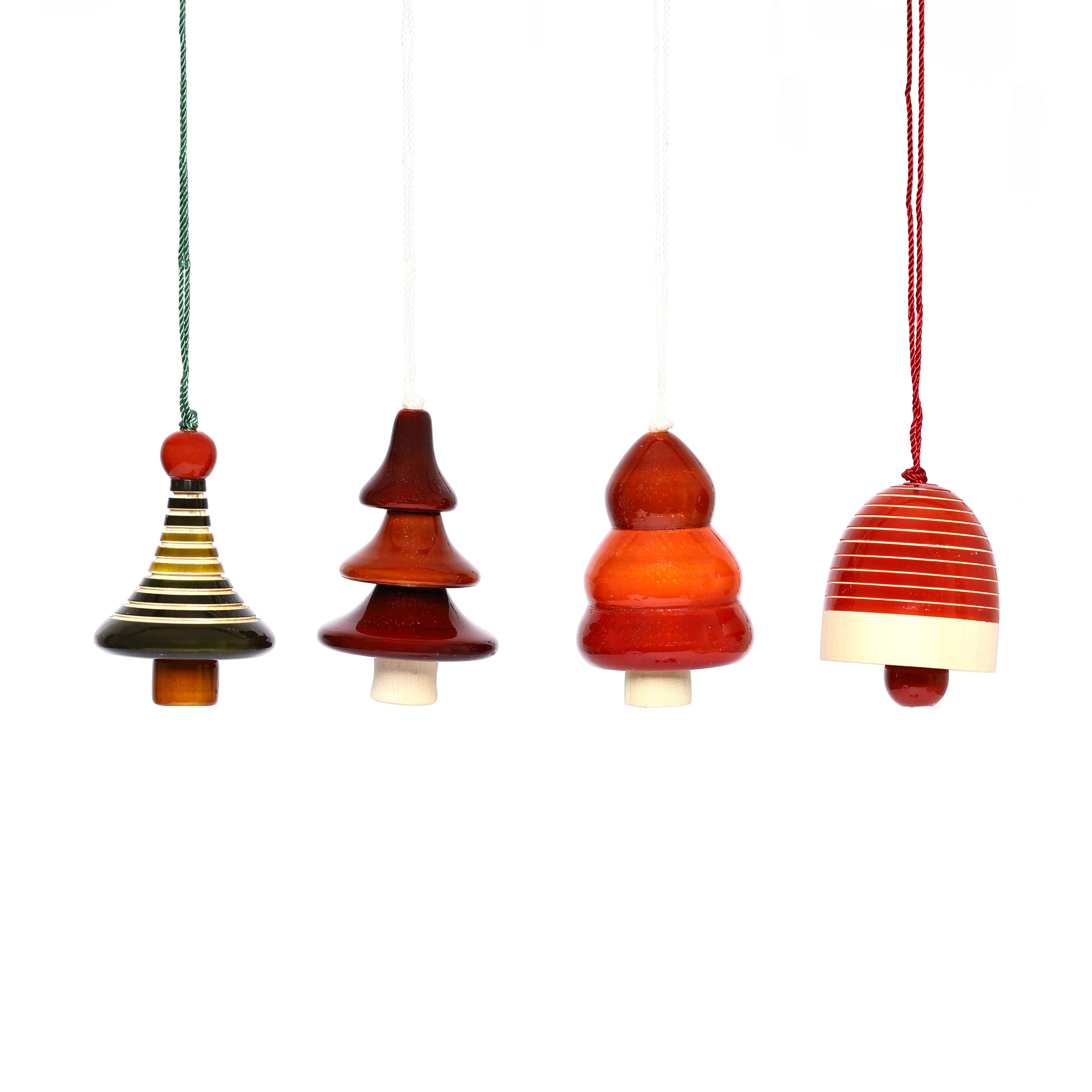 Handcrafted Eco-friendly Wooden Hangings for Christmas Decor
