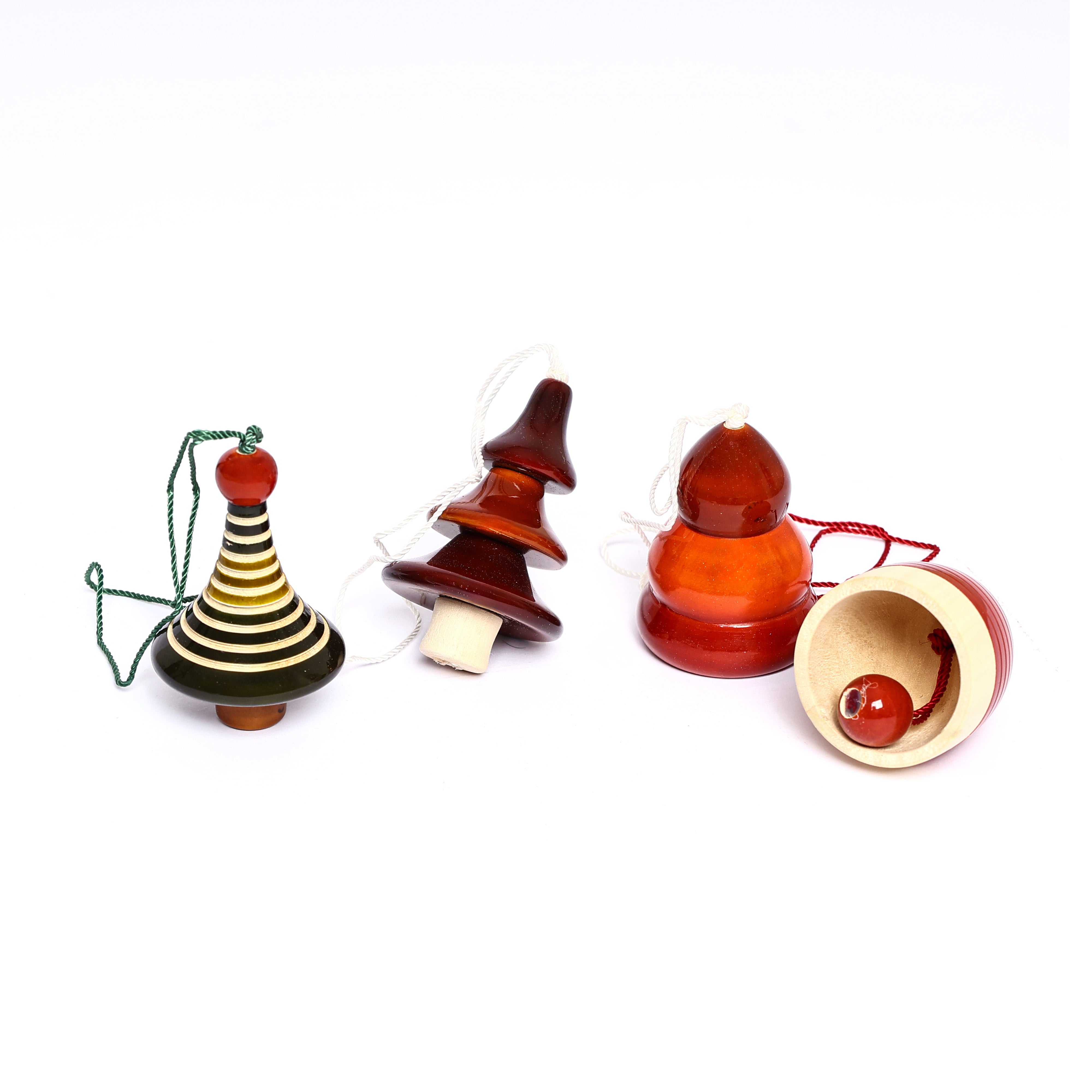 Handcrafted Eco-friendly Wooden Hangings for Christmas Decor