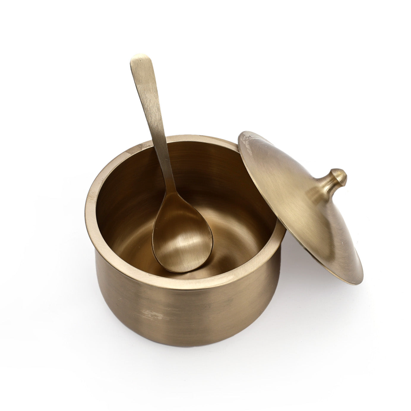 Pure Kansa Handi - Deep Serving Bowl (1 lid, 1 Serving Bowl and 1 ladle)