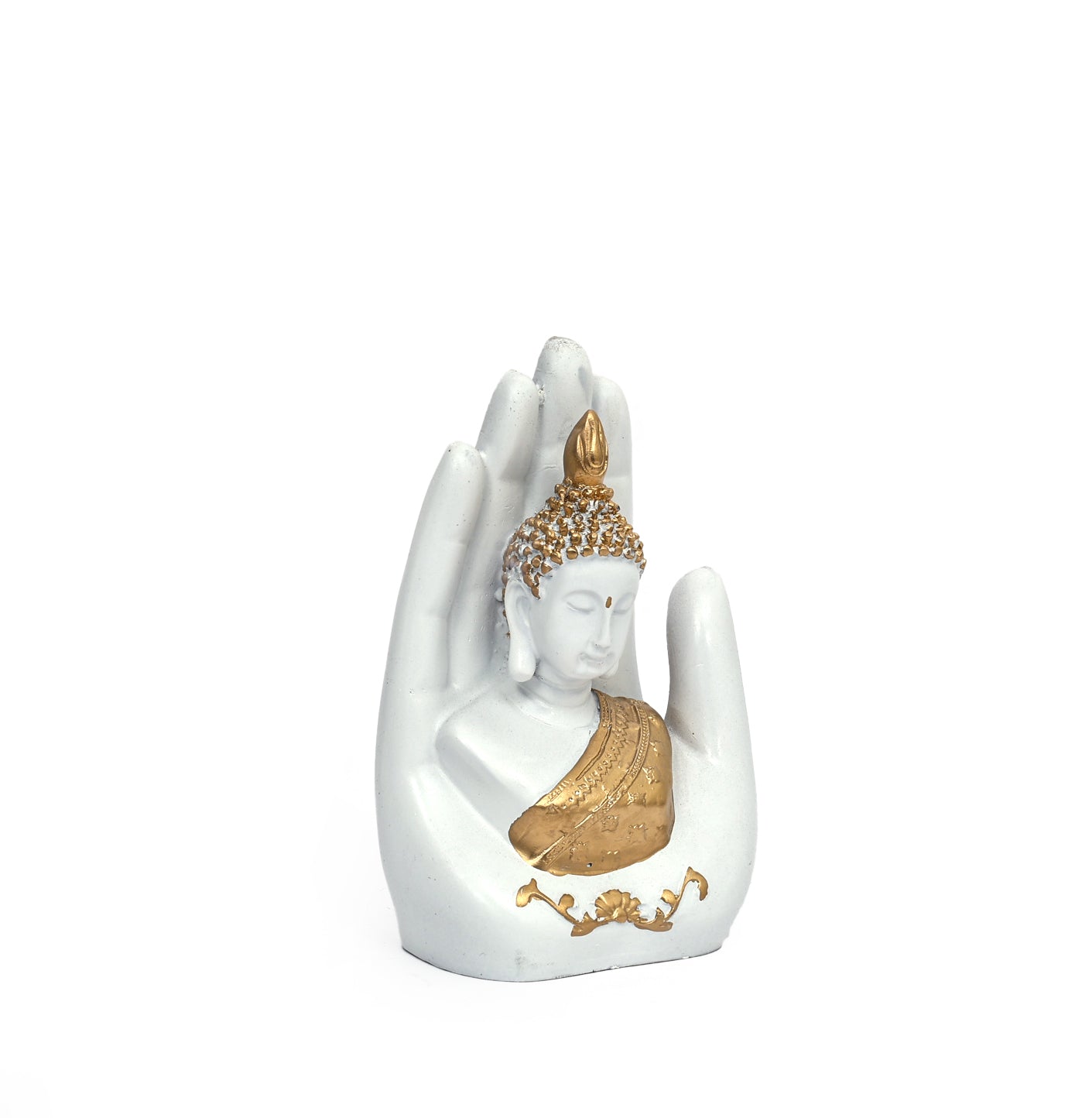 Black Matte Finish Buddha in Blessing Palm Pose - Vastu and Home Décor