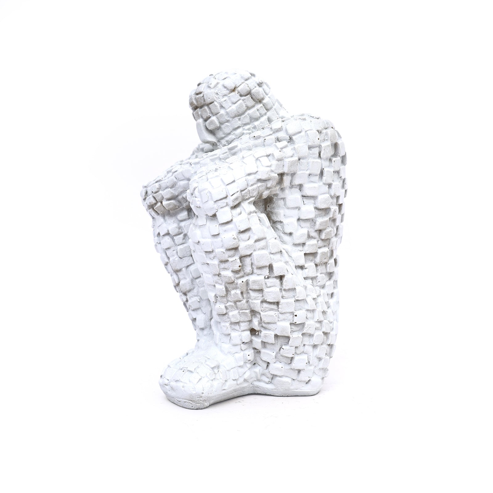 Polyresin Mosaic Sitting Man showpiece