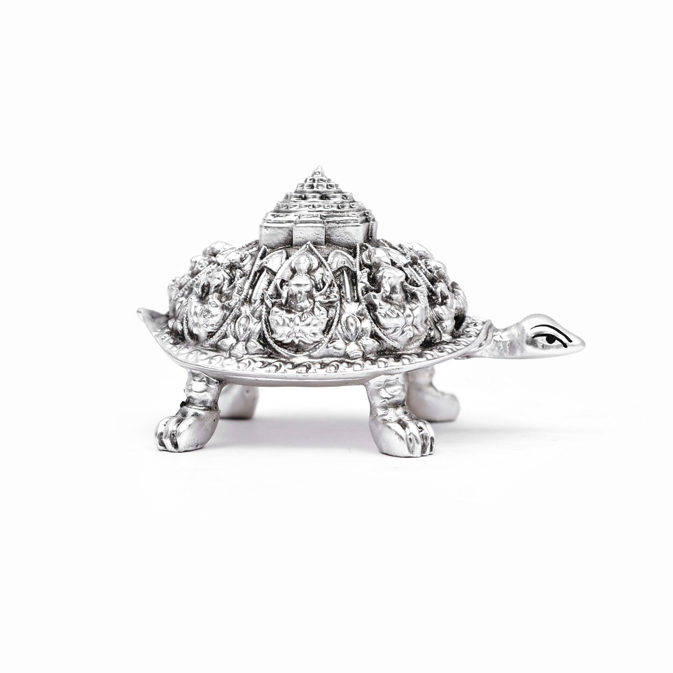 Small Silver-coated Vastu Tortoise - Feng Shui and Home Decor