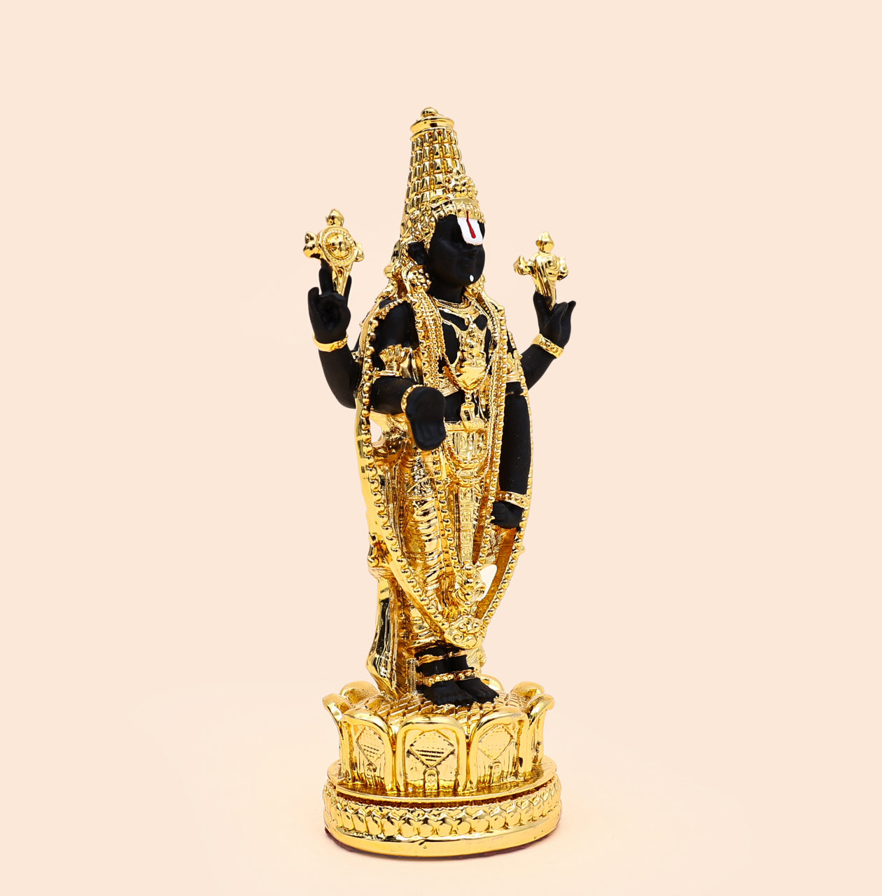 Gold-Coated Balaji Statue – Home Temple Decor