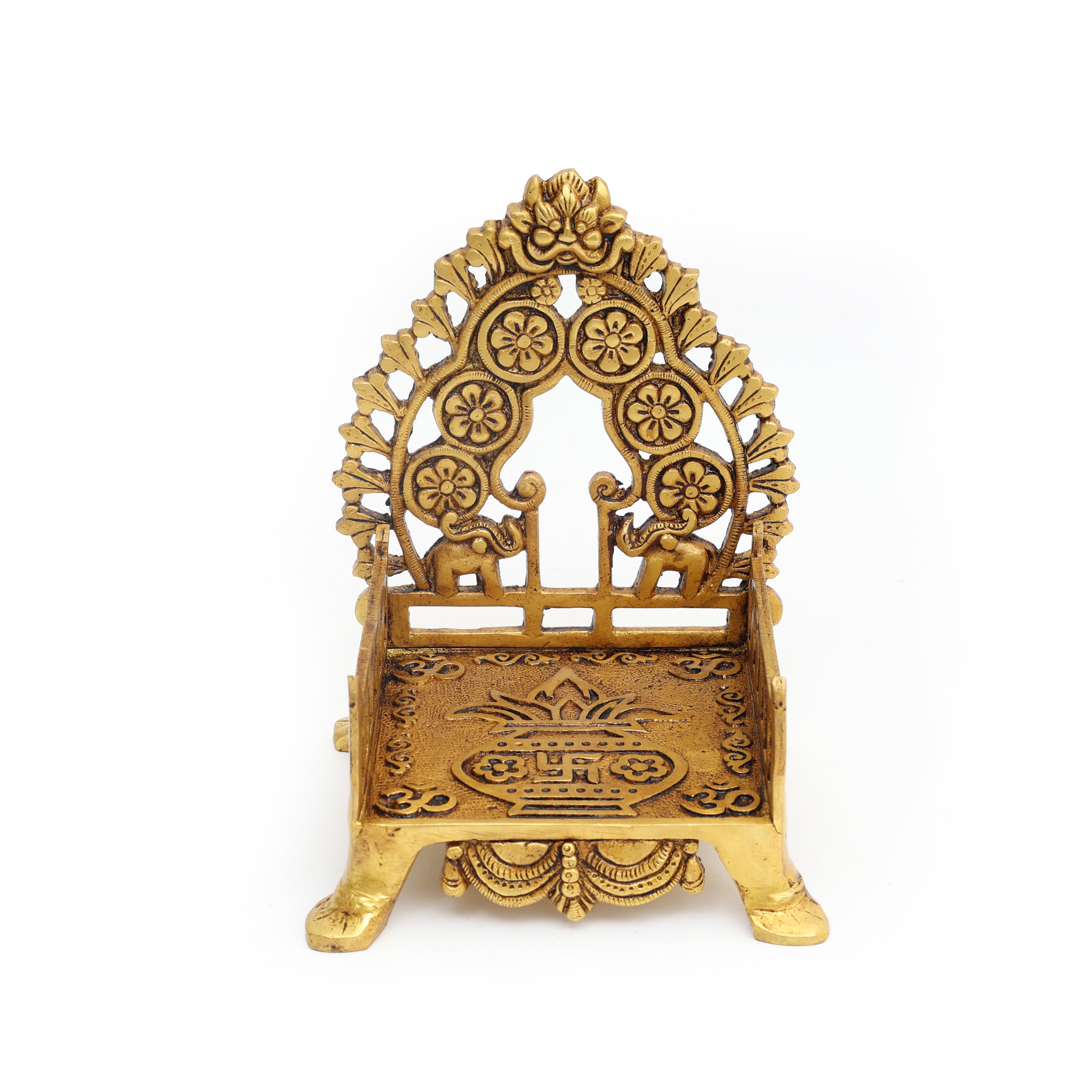Handcrafted Brass Puja Sinhasan/Throne– Spiritual Decor Item