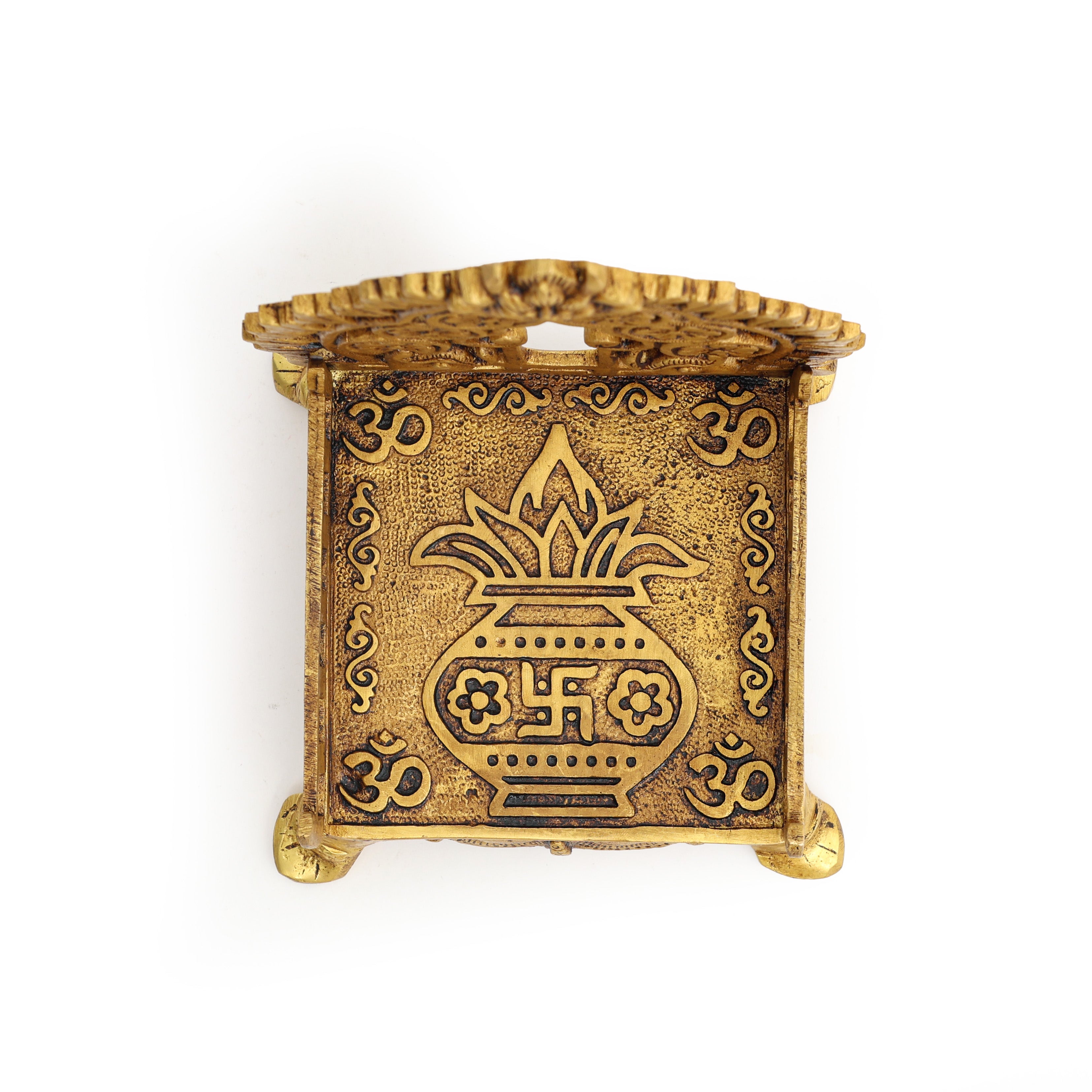 Handcrafted Brass Puja Sinhasan/Throne– Spiritual Decor Item