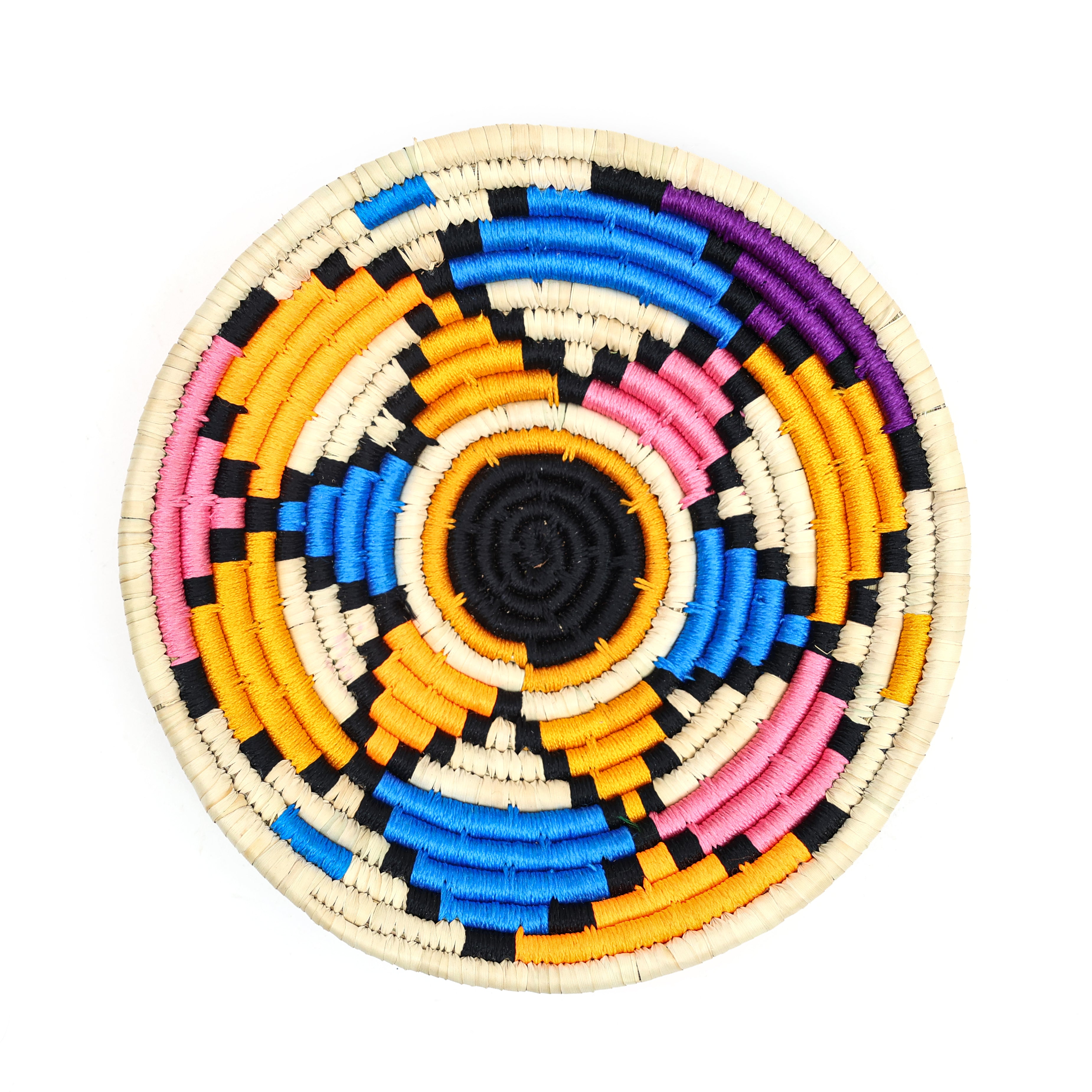 Handcrafted Sabai Grass Wall Plate – Multi Colour Sustainable Wall Decor Product