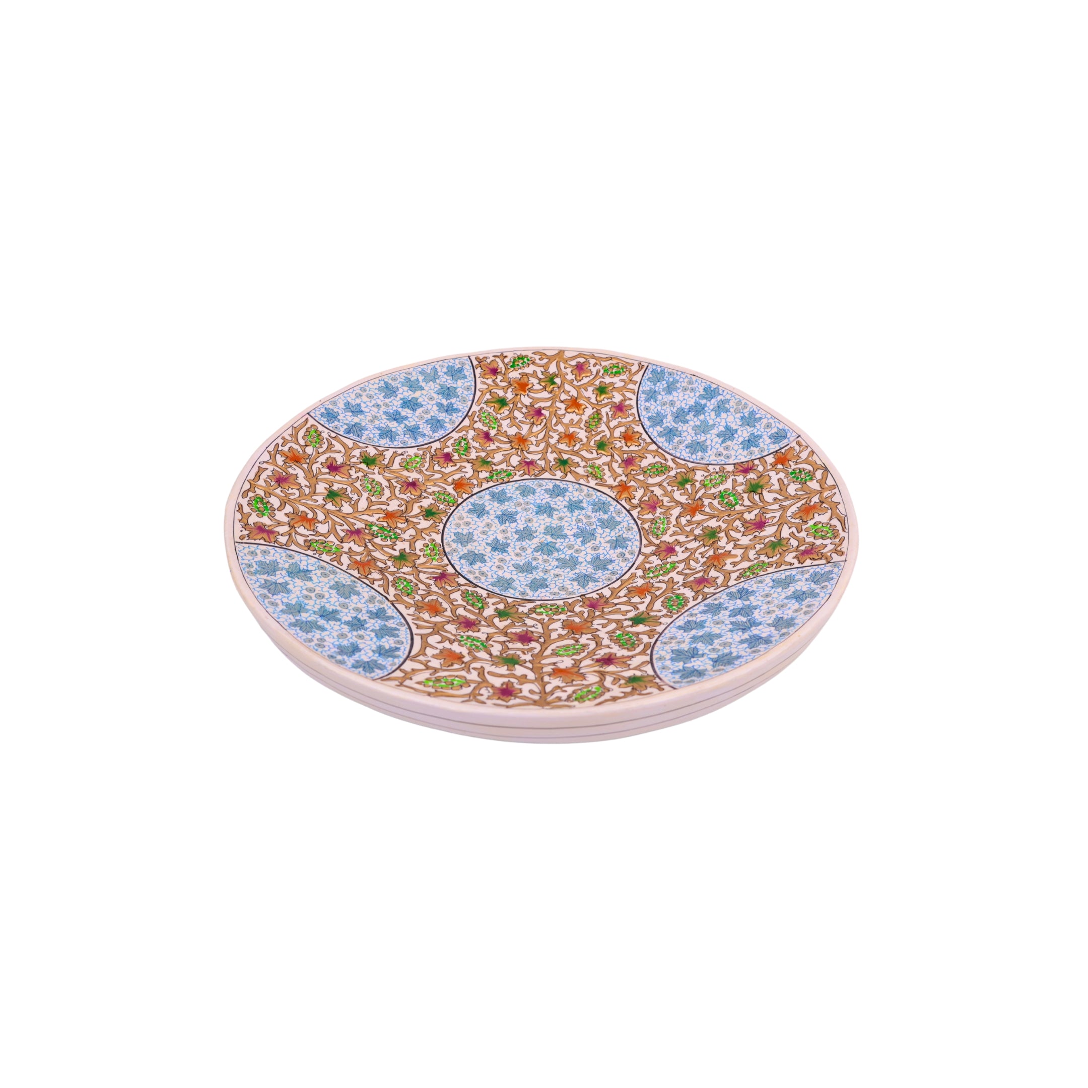 Kashmiri Papier Mache Decorative Plate