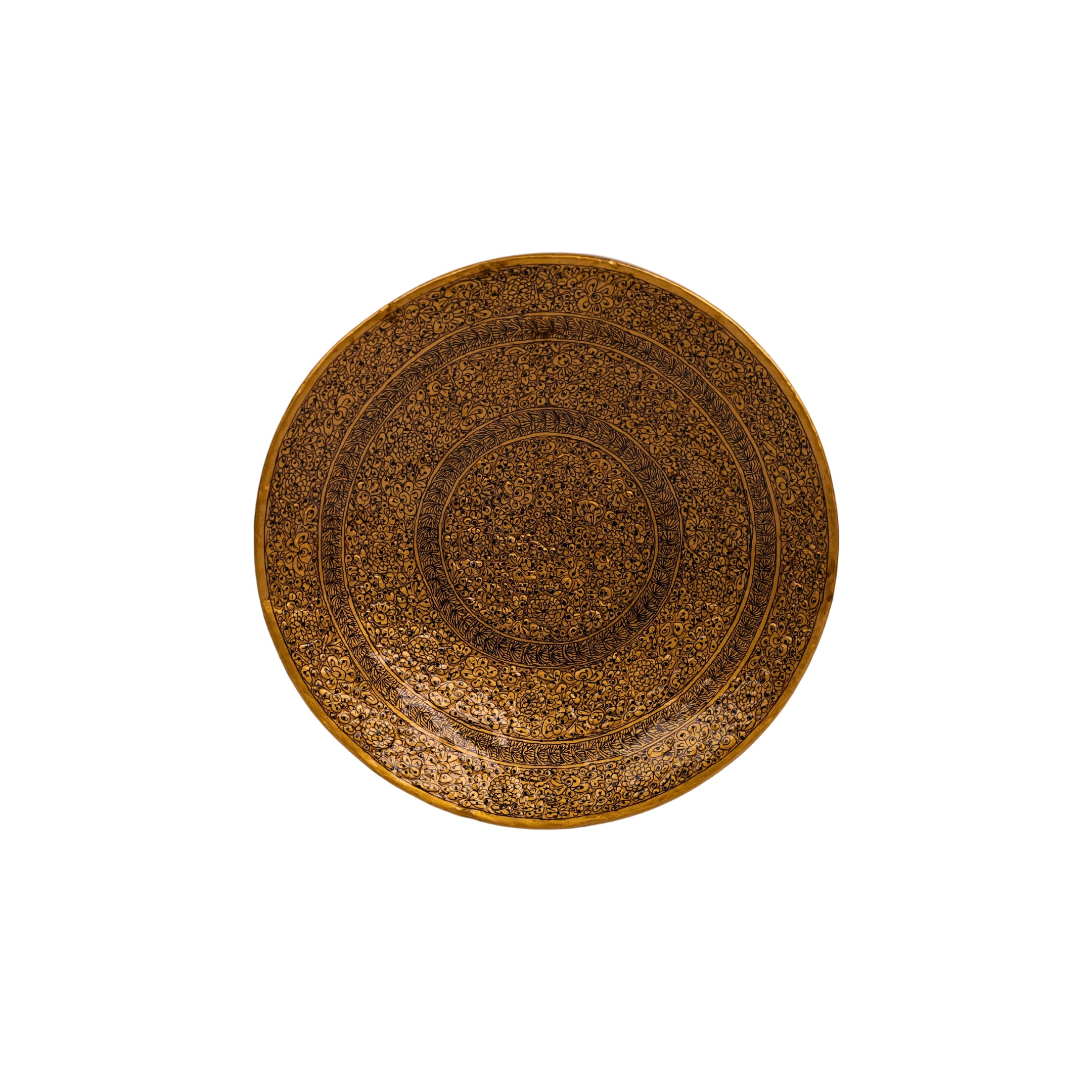 Kashmiri Papier Mache Decorative Plate