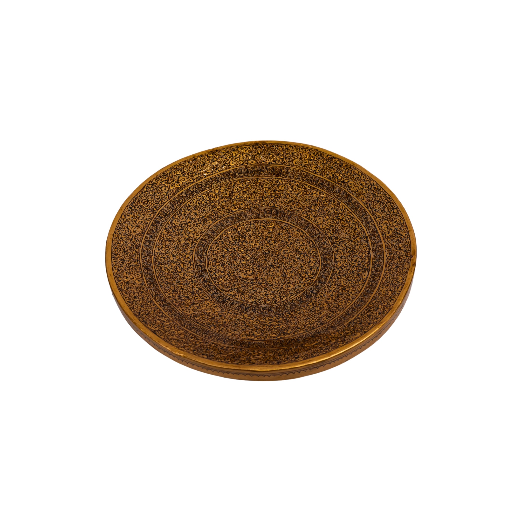Kashmiri Papier Mache Decorative Plate
