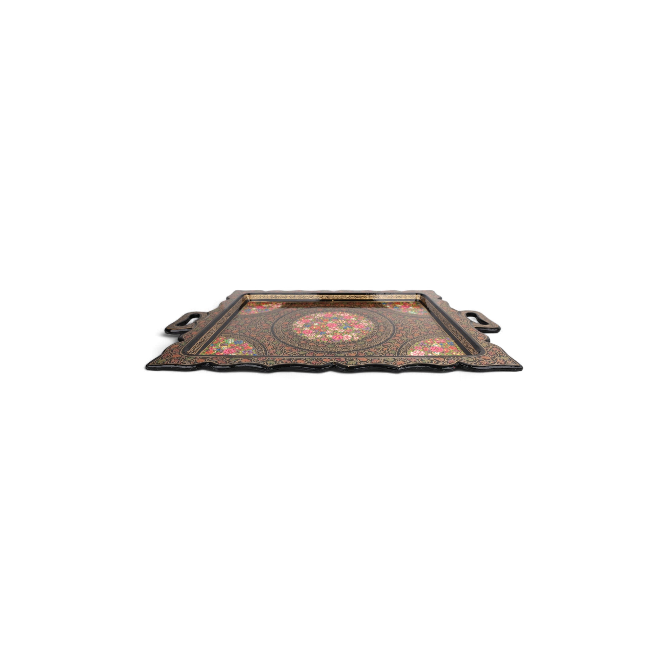 Kashmiri Papier  Mache Rectangle Tray