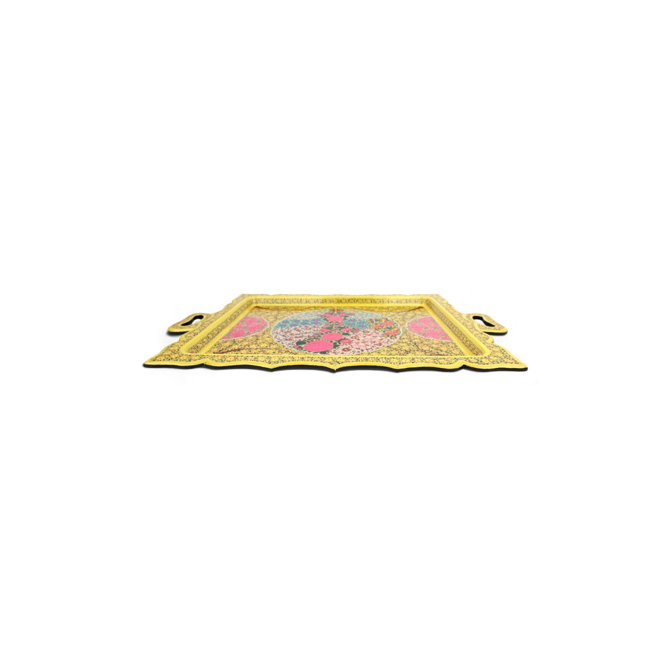 Kashmiri Papier Mache Rectangle Tray