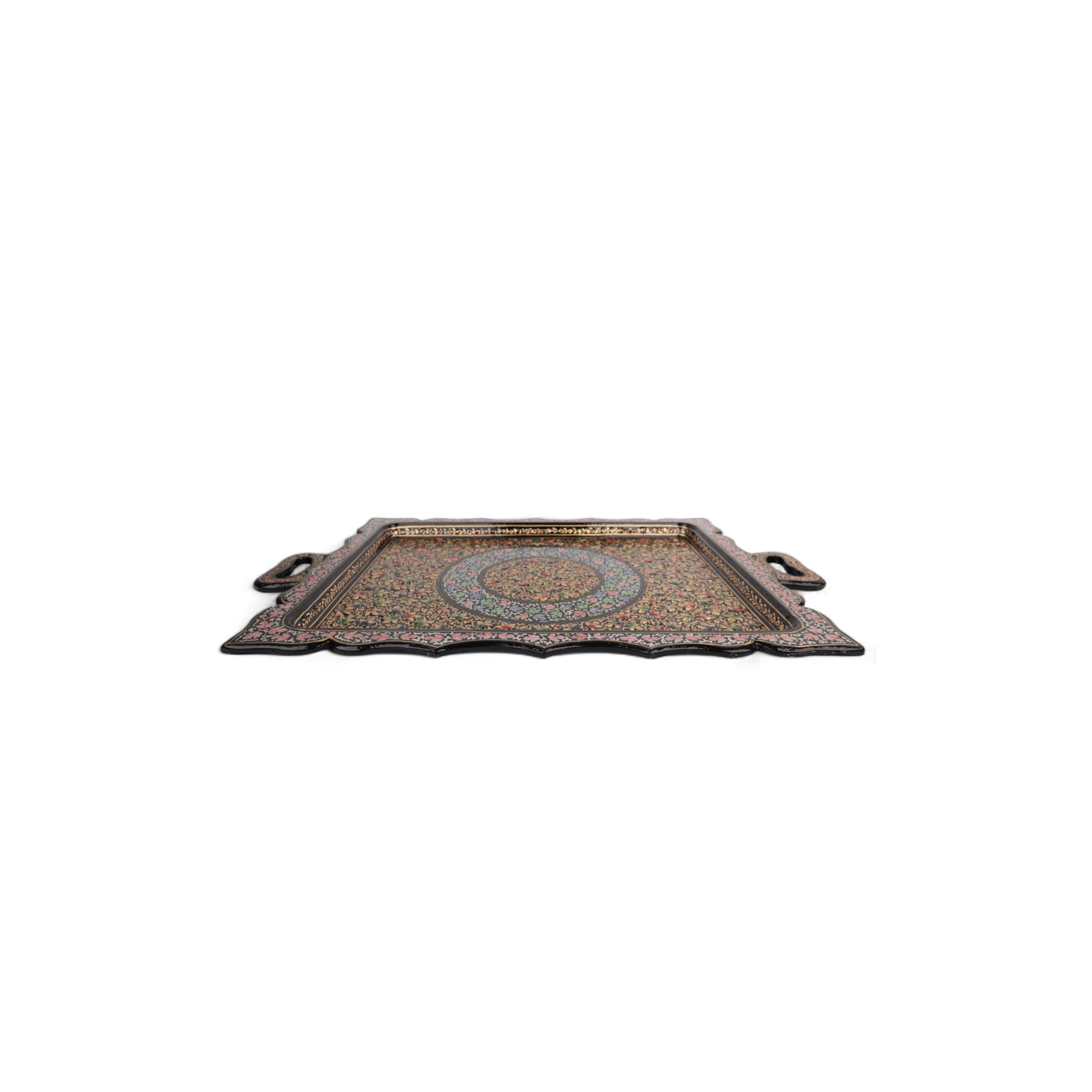 Kashmiri Papier Mache Rectangle Tray