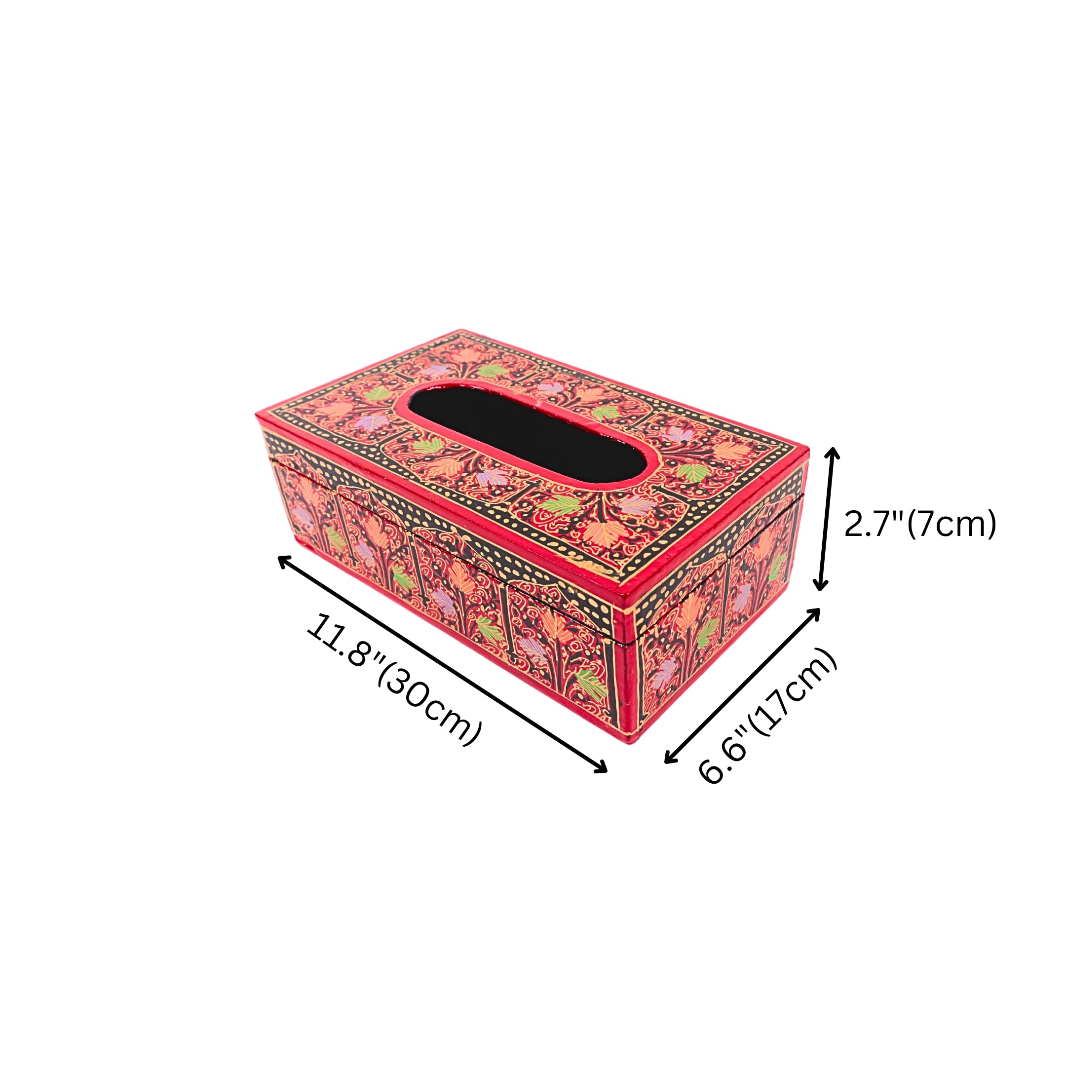 Kashmiri Papier  Mache Tissue Box