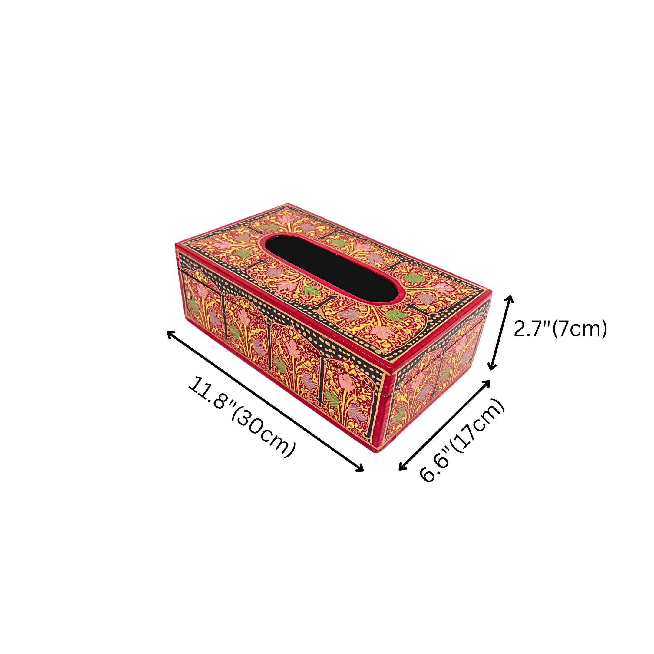 Kashmiri Papier  Mache Tissue Box