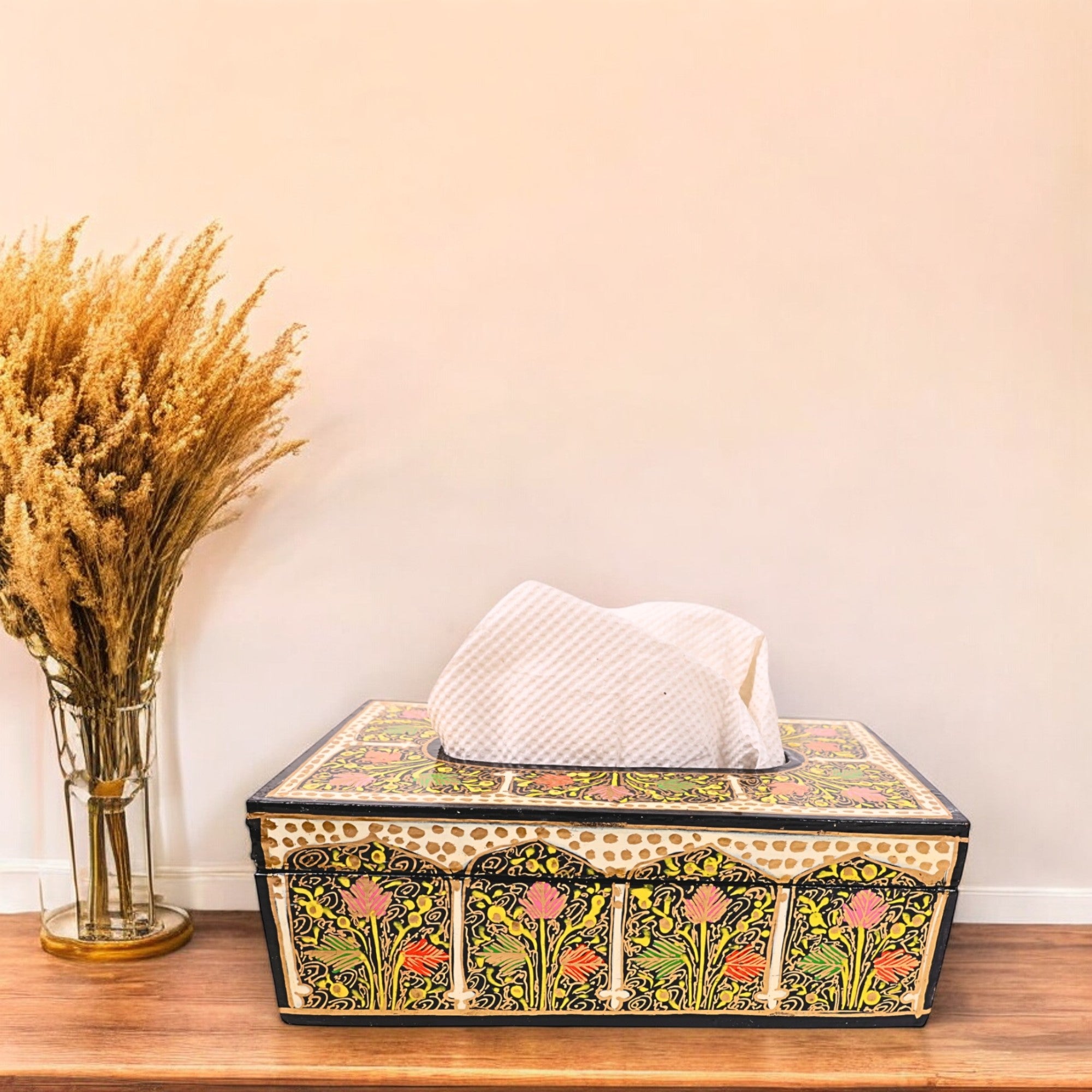 Kashmiri Papier  Mache Tissue Box