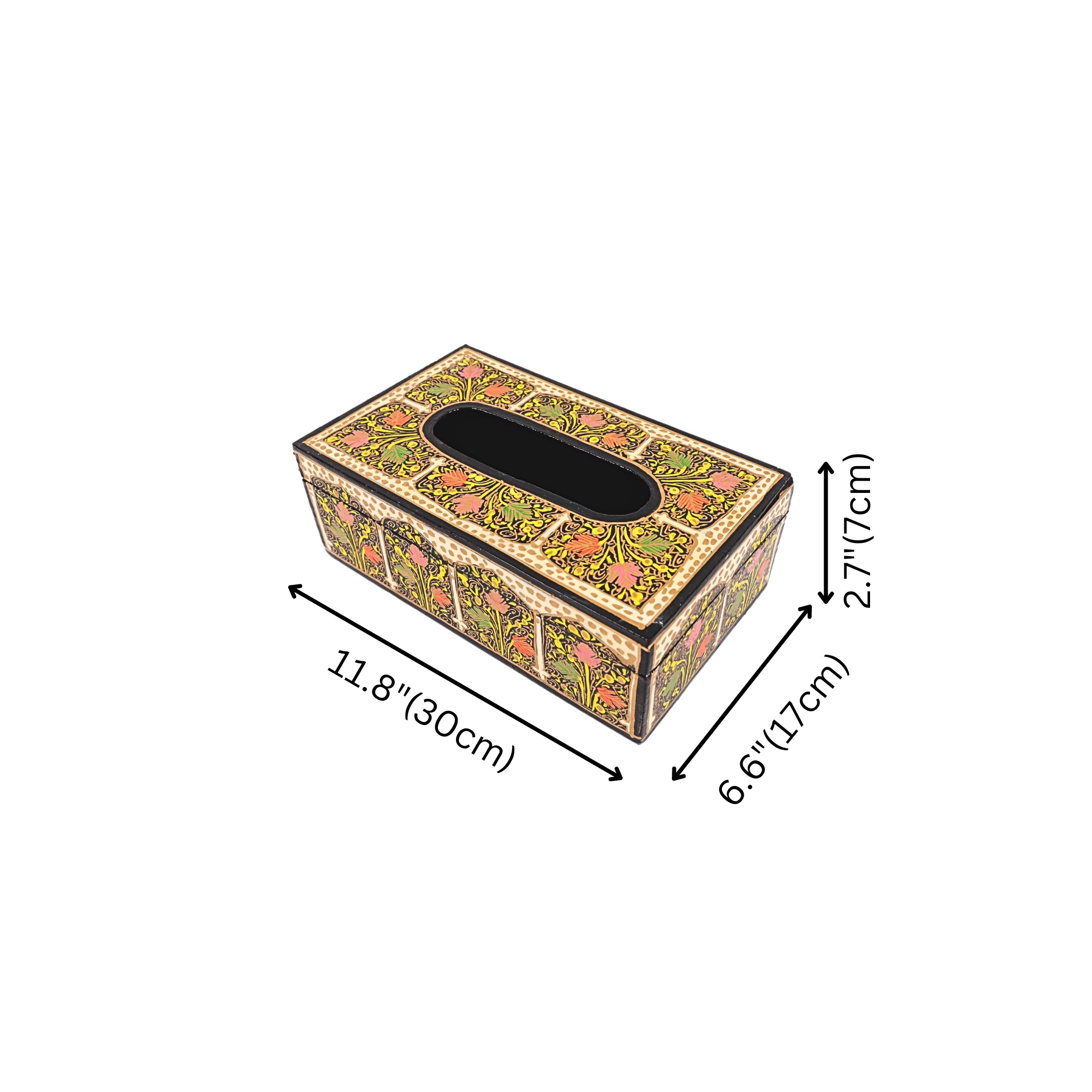 Kashmiri Papier  Mache Tissue Box