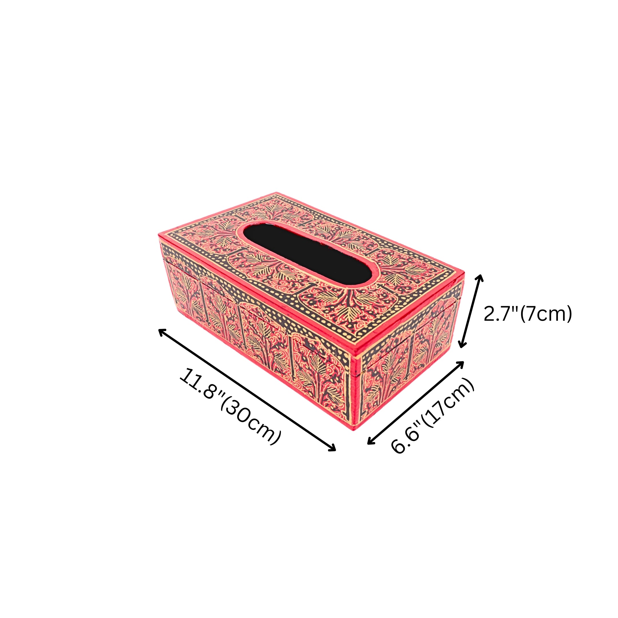 Kashmiri Papier  Mache Tissue Box